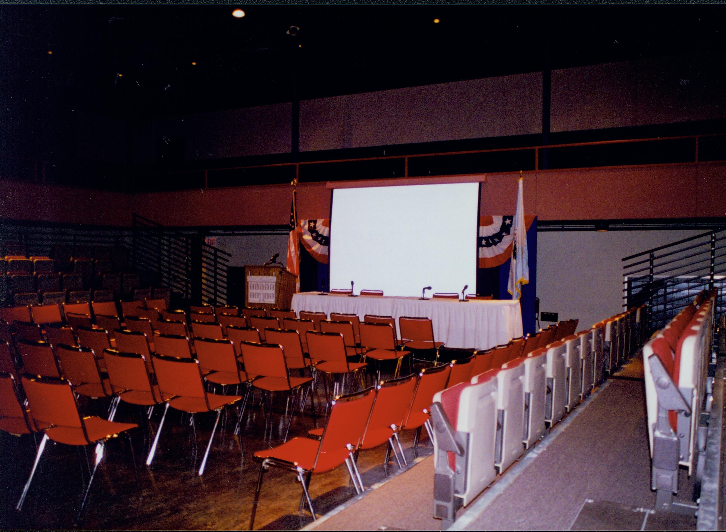 Room set-up, speakers table. 5-1997 Colloq (color); 18 Colloquium, 1997