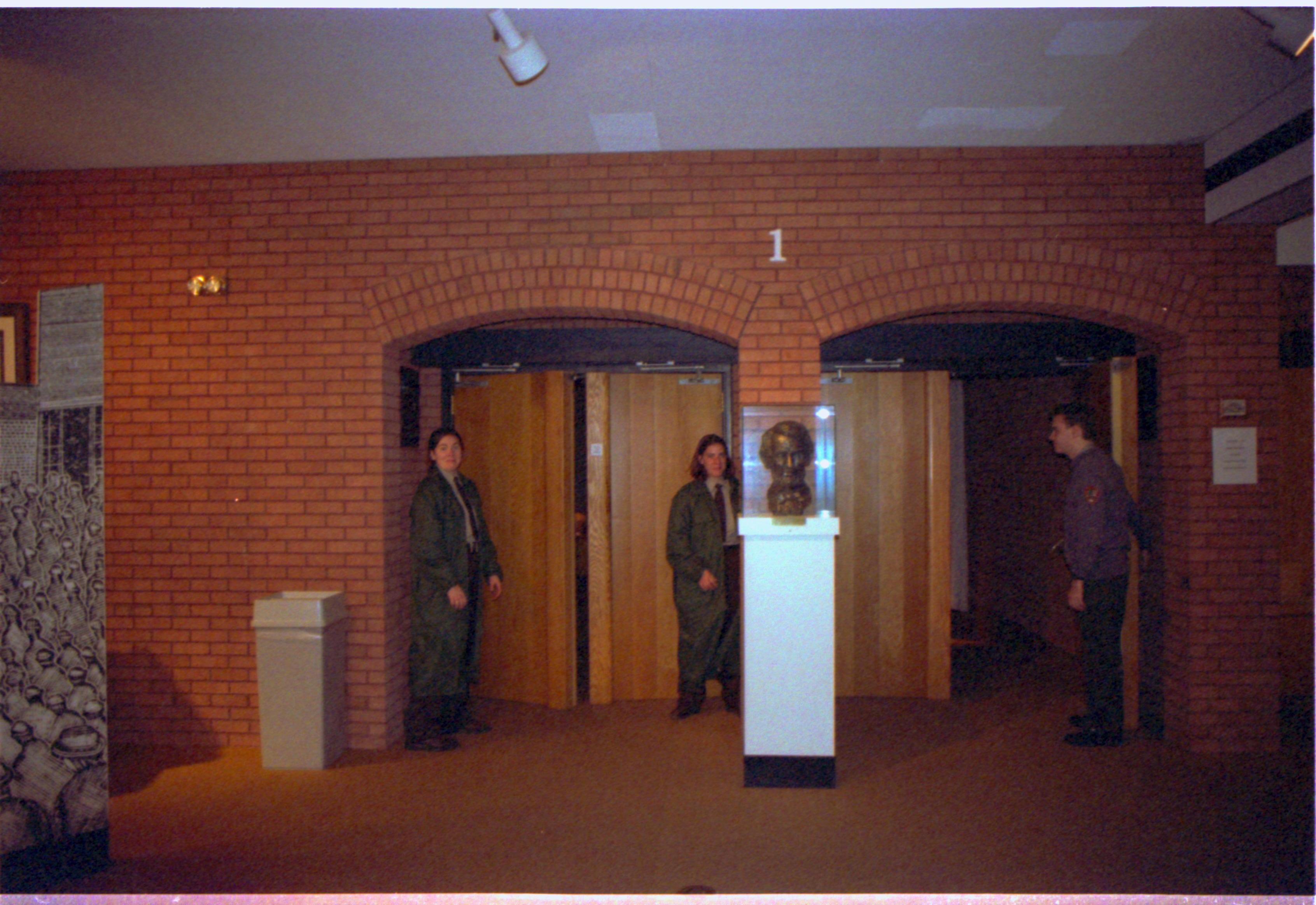 Rangers standing at Theater I doors. 2-1997 Colloq (color); 17 Colloquium, 1997