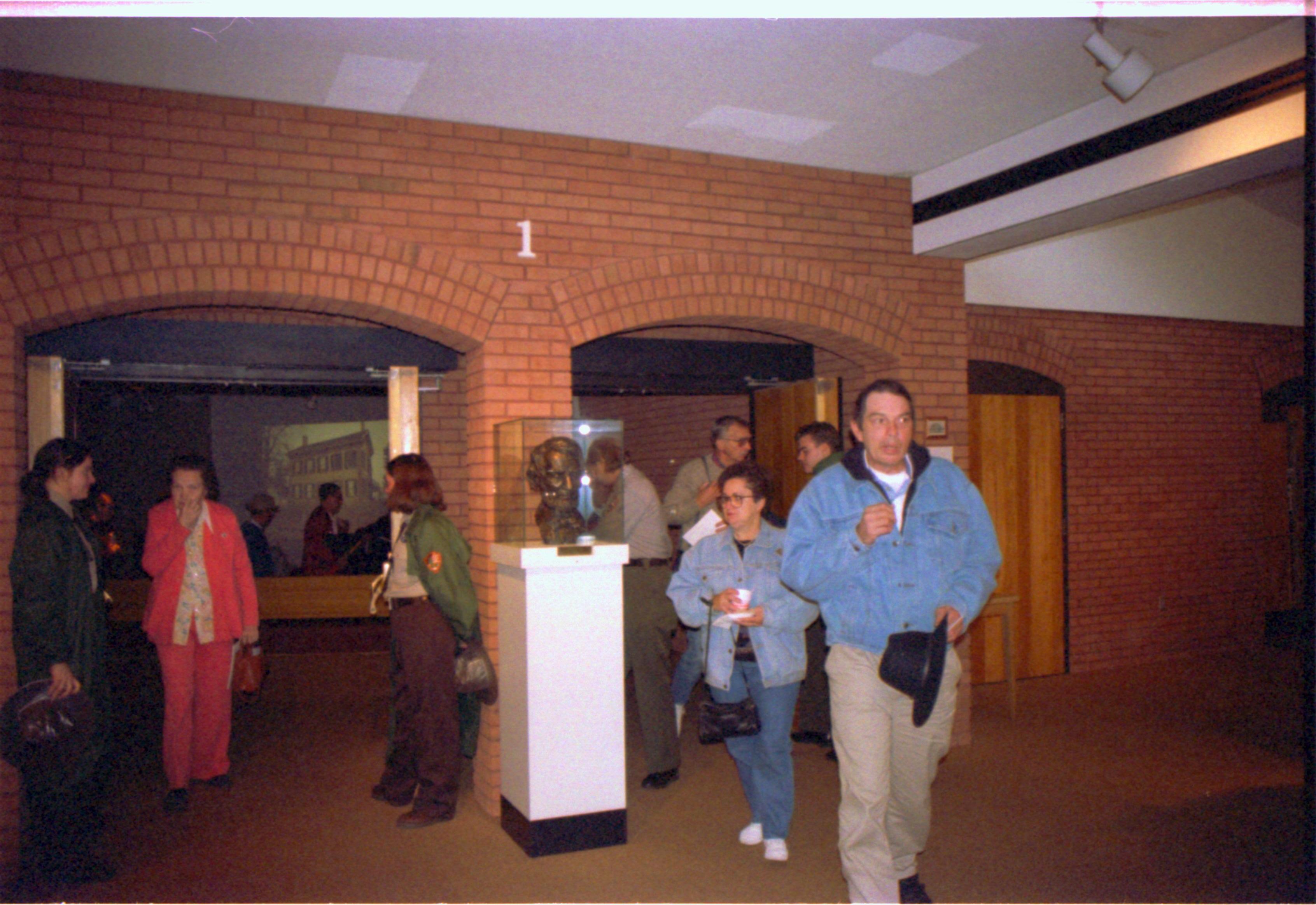 Guests exiting Theater I. 2-1997 Colloq (color); 20 Colloquium, 1997
