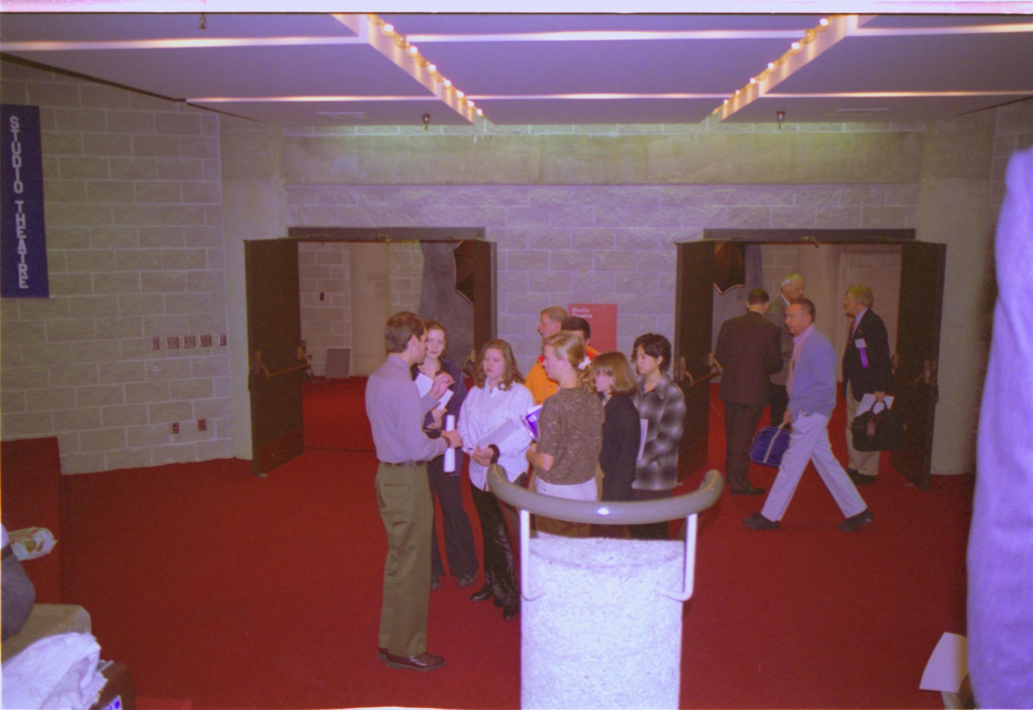 Ranger speaking to HS students 3-1997 Colloq (color); 7 Colloquium, 1997