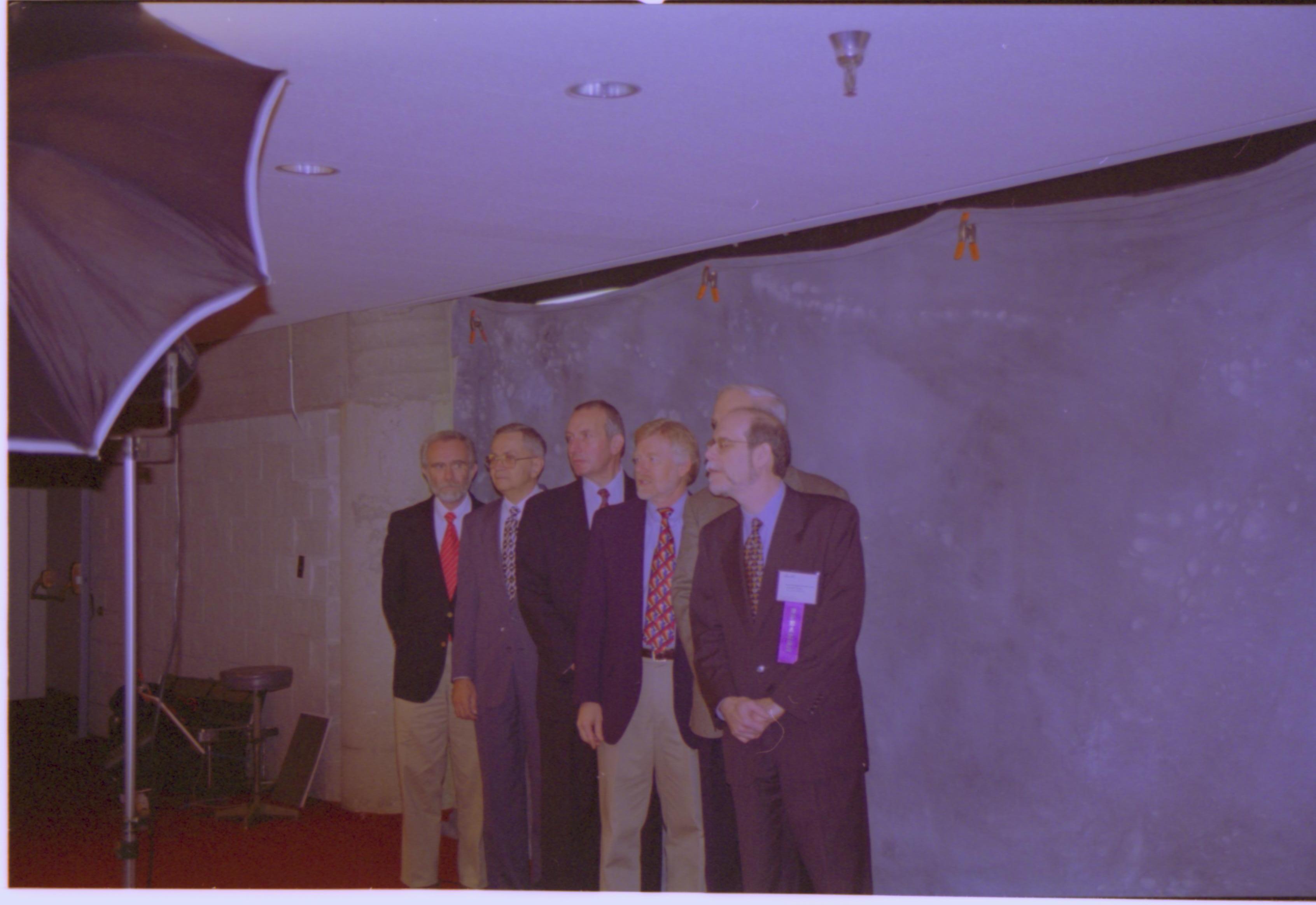 Speakers getting pictures taken 3-1997 Colloq (color); 16 Colloquium, 1997