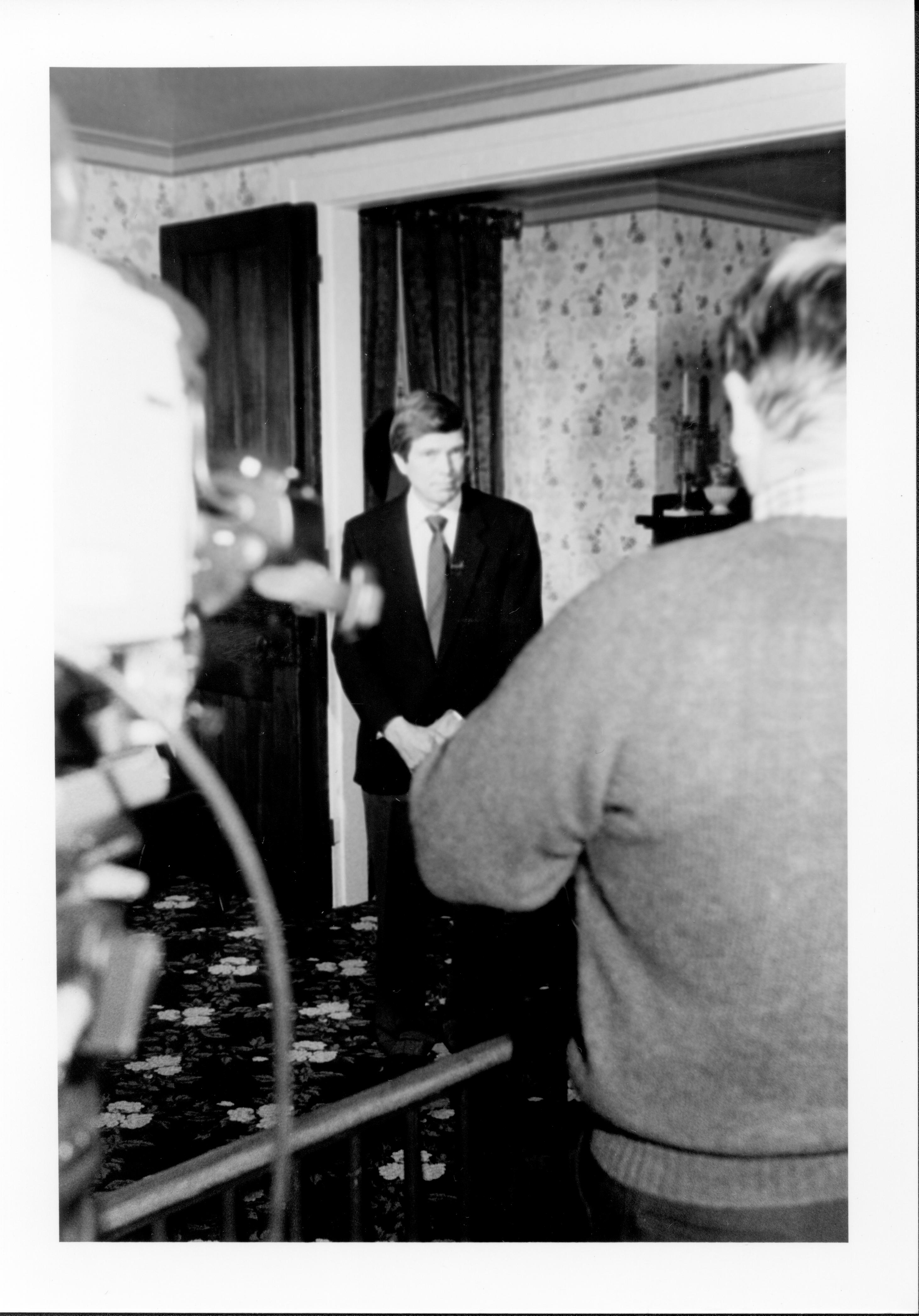 James McPherson in Home being filmed. Lincoln, Colloquium