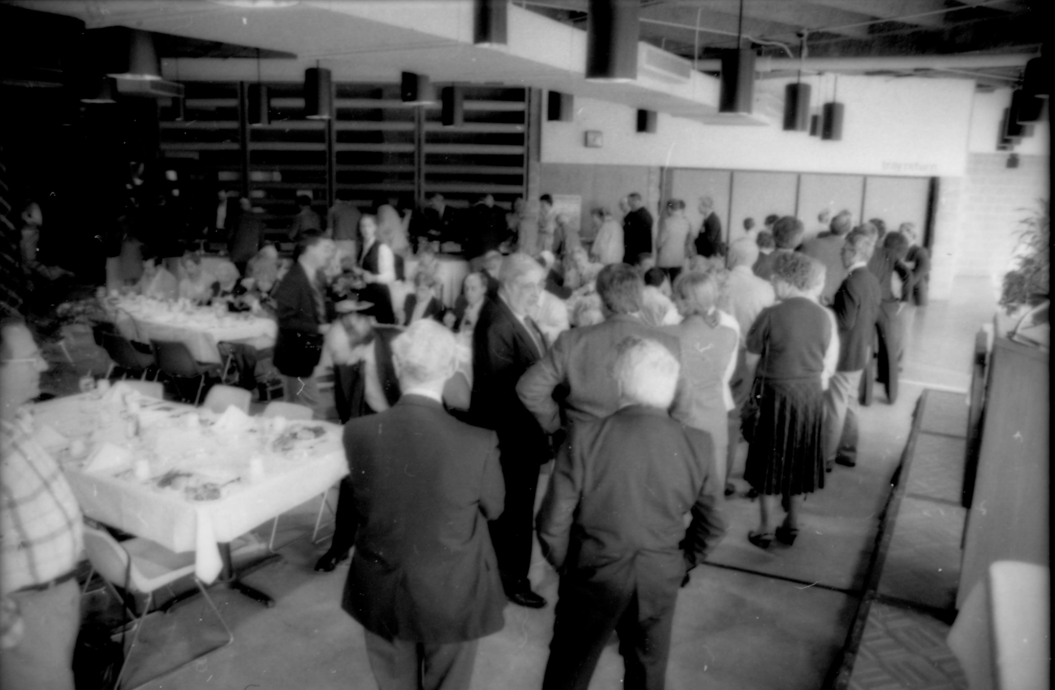 People lining up for a meal. 1992 Lincoln Colloquium Lincoln, Colloquium