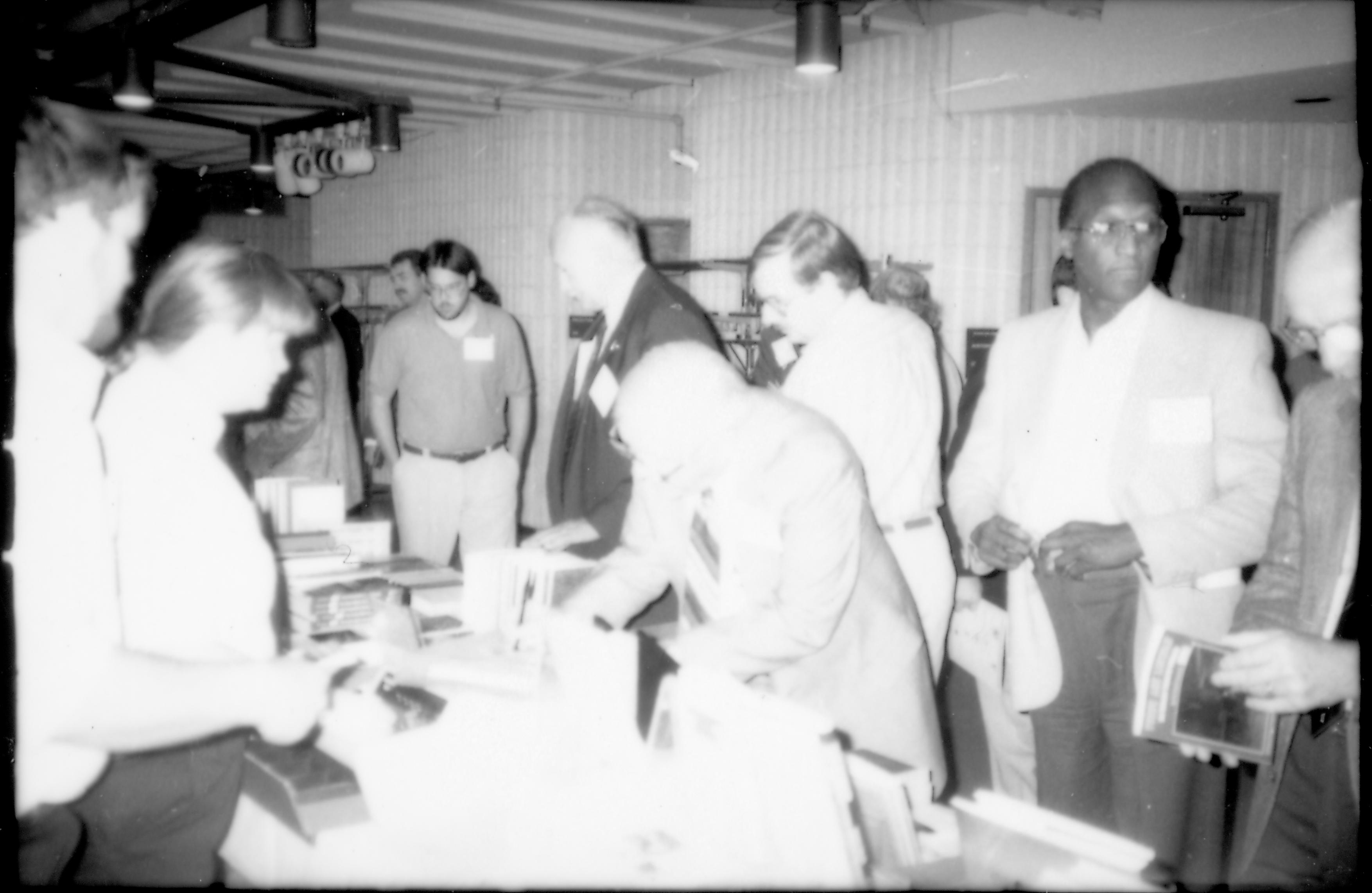People at book tables 1992 Lincoln Colloquium Lincoln, Colloquium