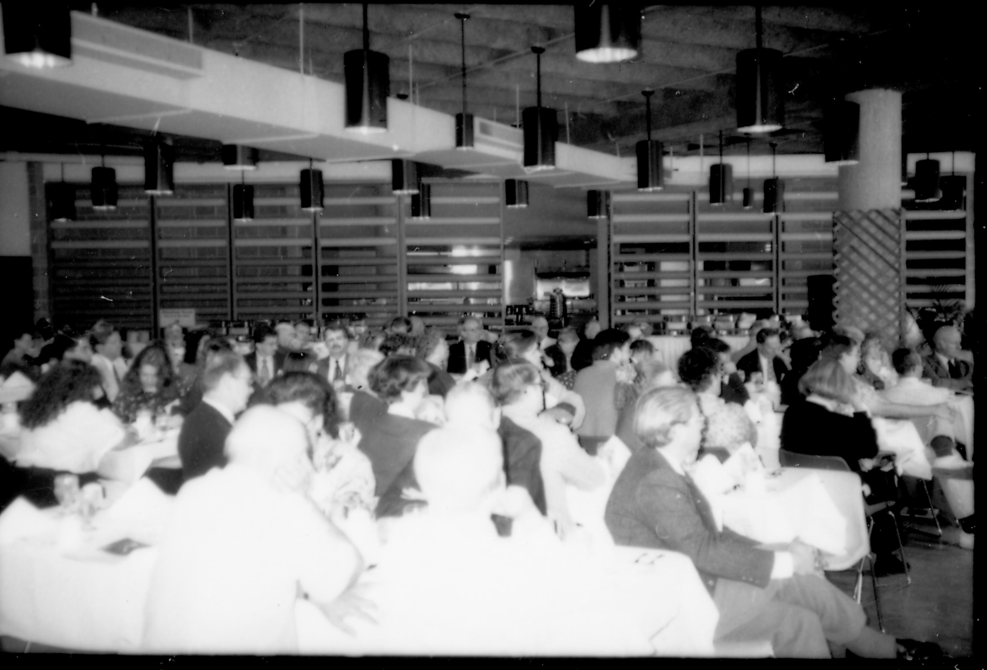 People seated at tables listening to speaker. 1992 Lincoln Colloquium Lincoln, Colloquium