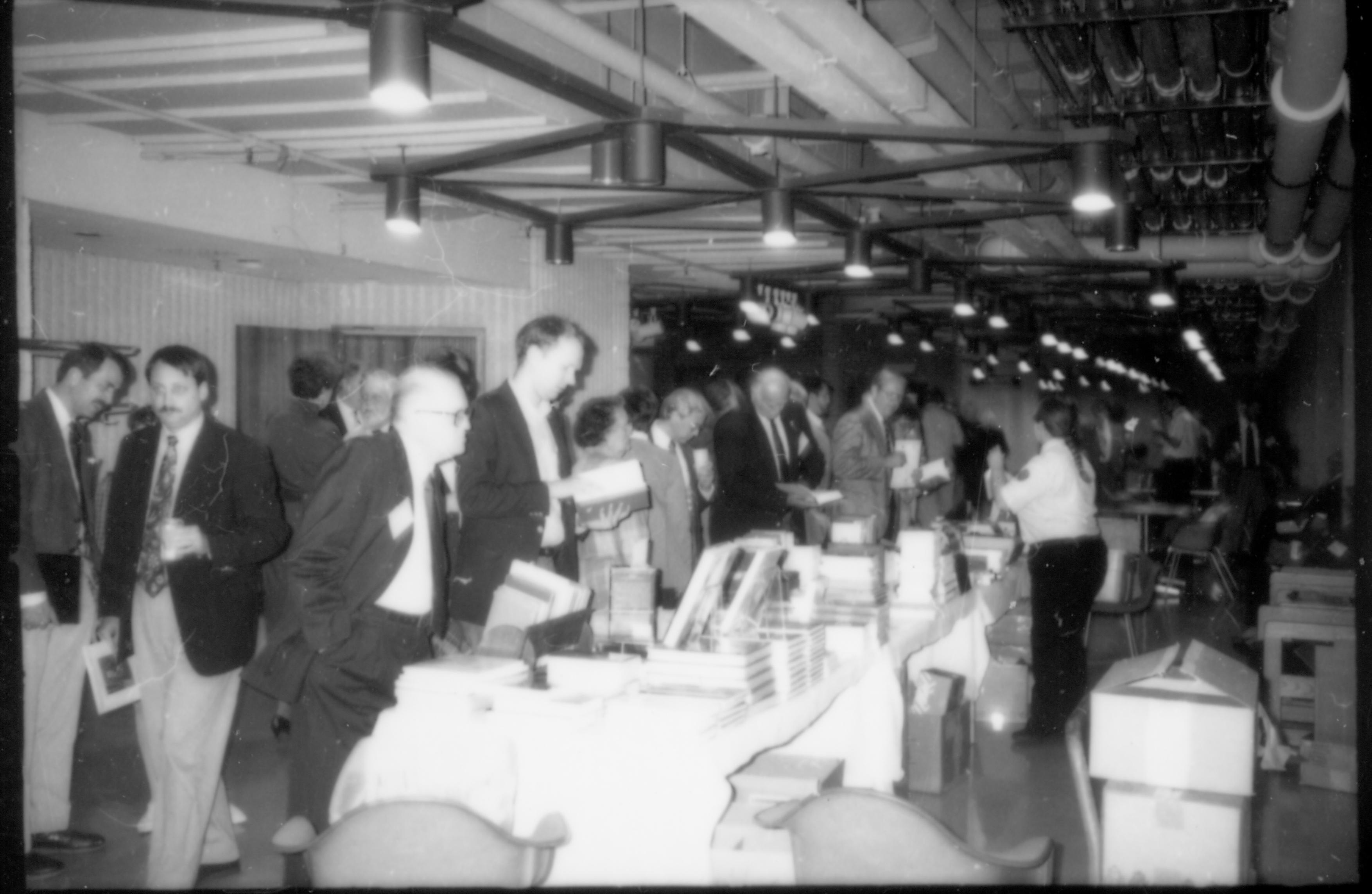 Attendees at book tables 1992 Lincoln Colloquium Lincoln, Colloquium