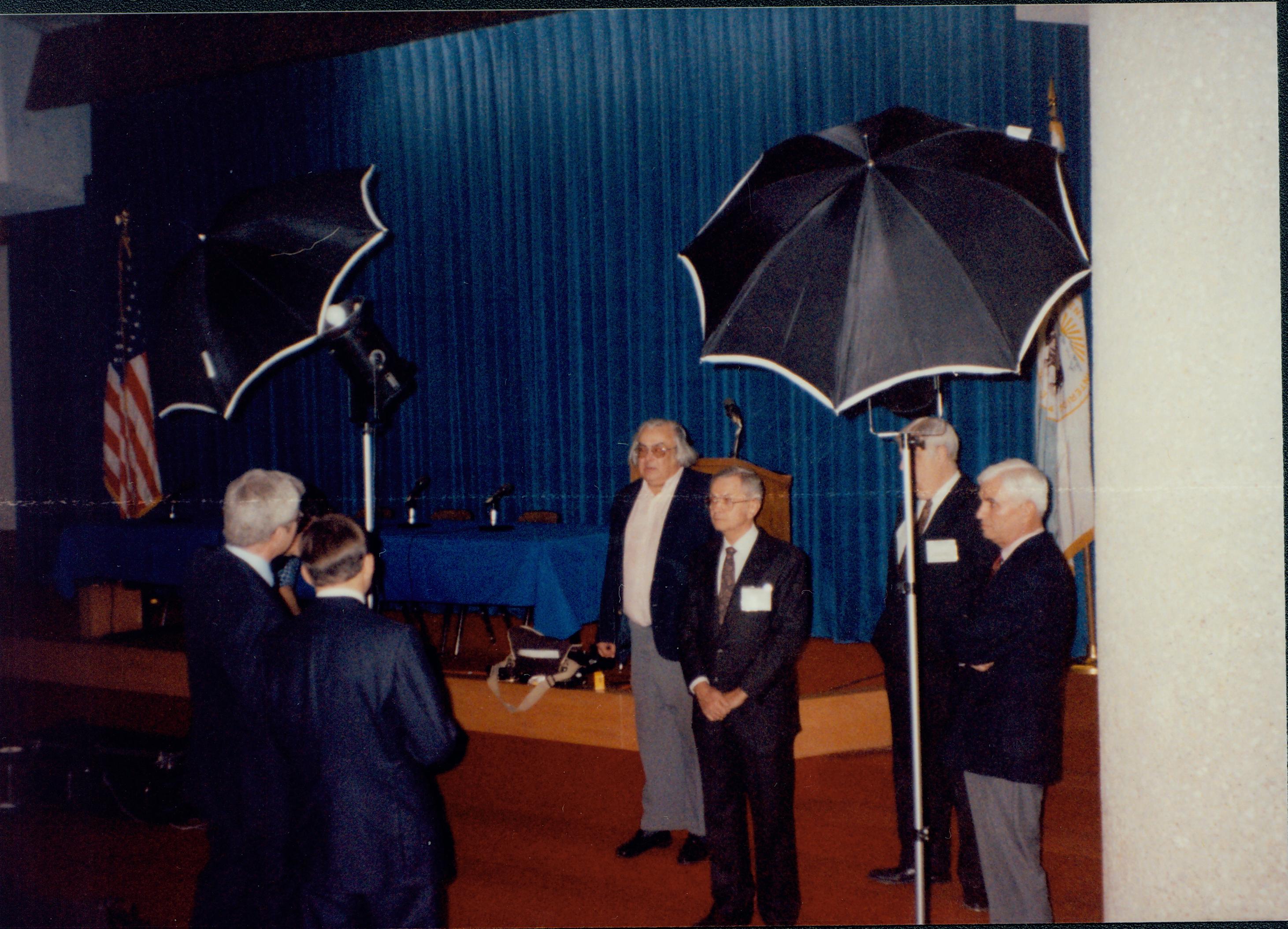 Men getting pictures taken 1992 Lincoln Colloquium Lincoln, Colloquium