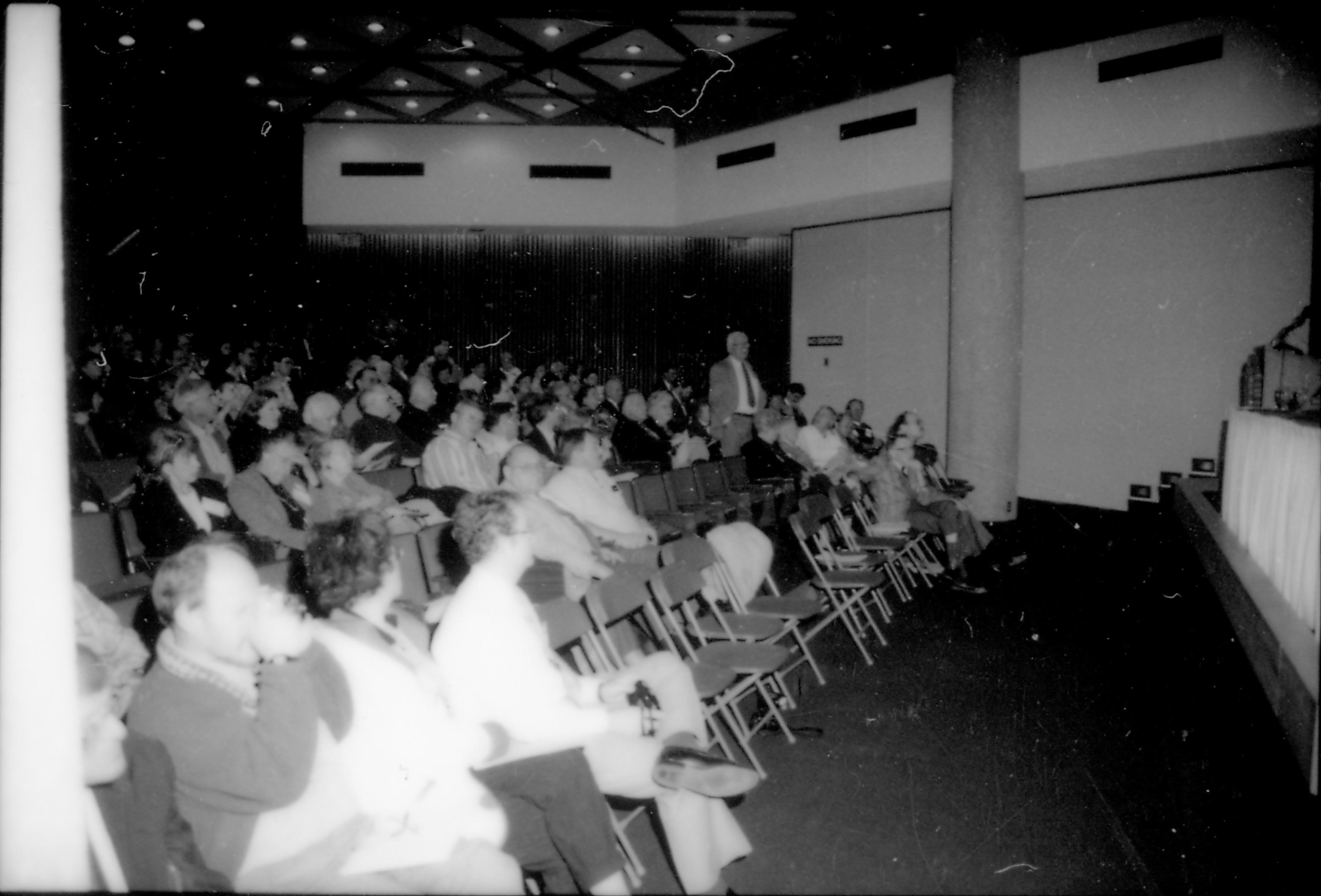 Attendees seated in lecture room. 8th Annual Lincoln Colloquium; E Lincoln, Colloquium