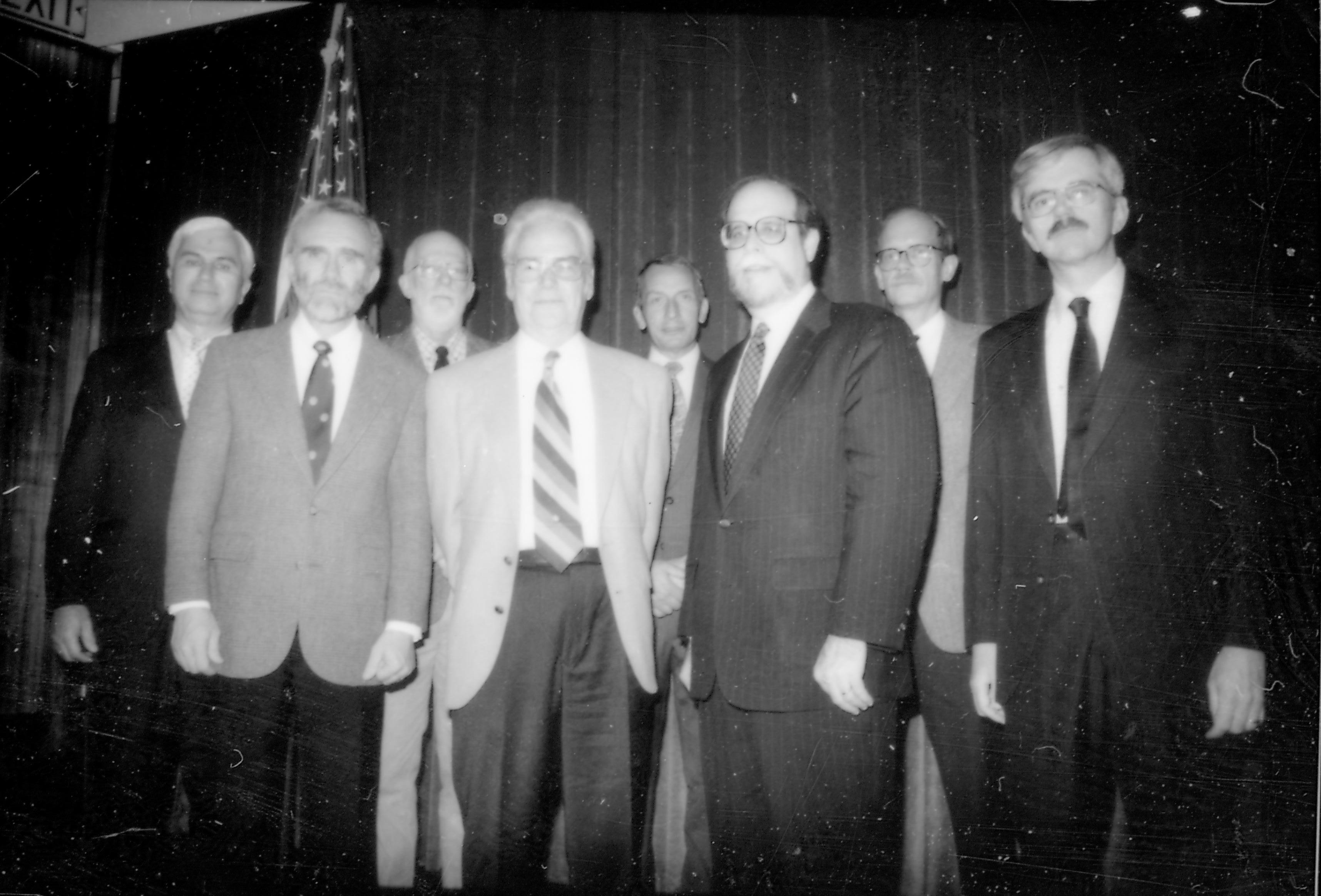 Participants posing for photo. 8th Annual Lincoln Colloquium; C Lincoln, Colloquium