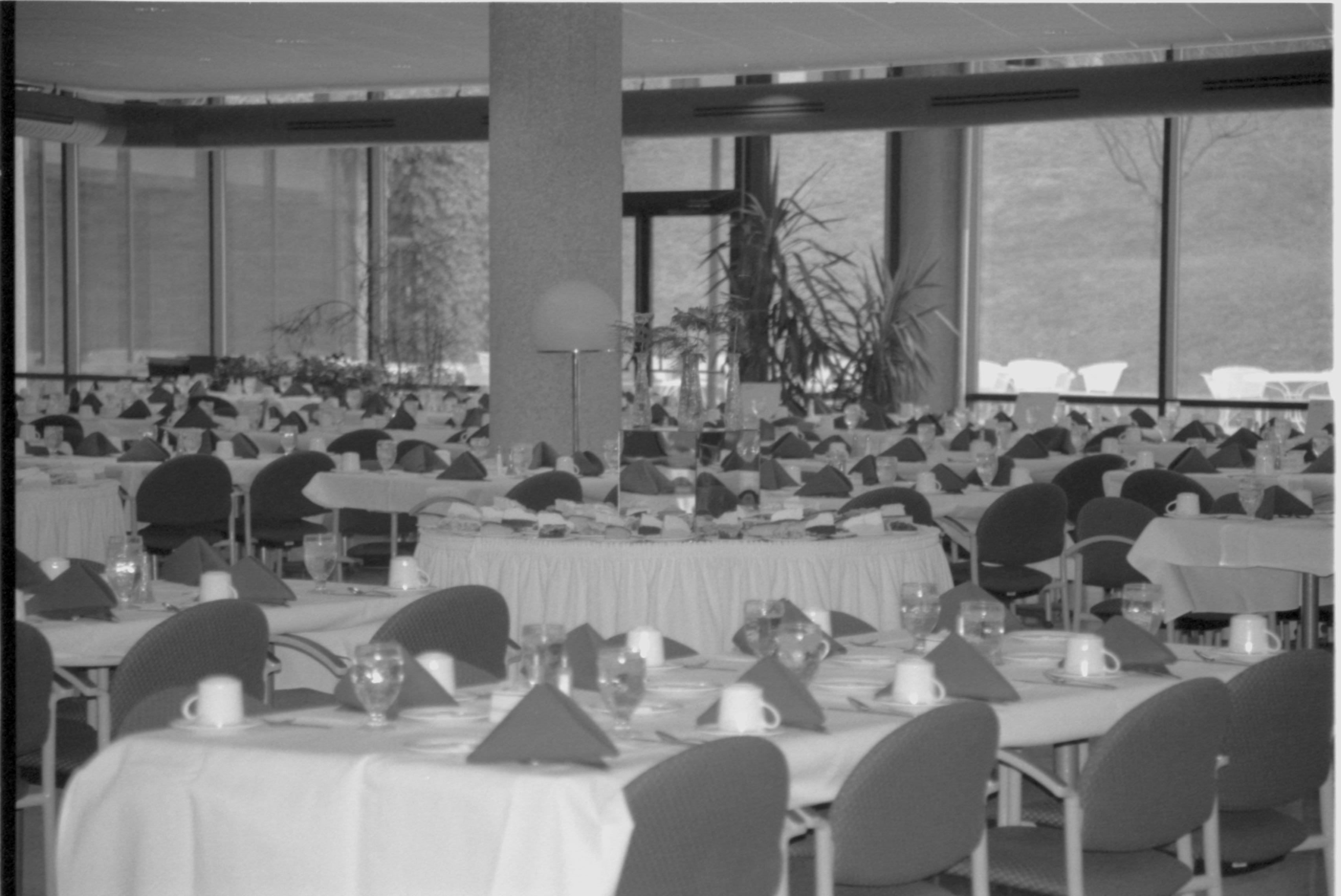 Dining room set up. Lincoln Colloquium; 88257 Lincoln, Colloquium