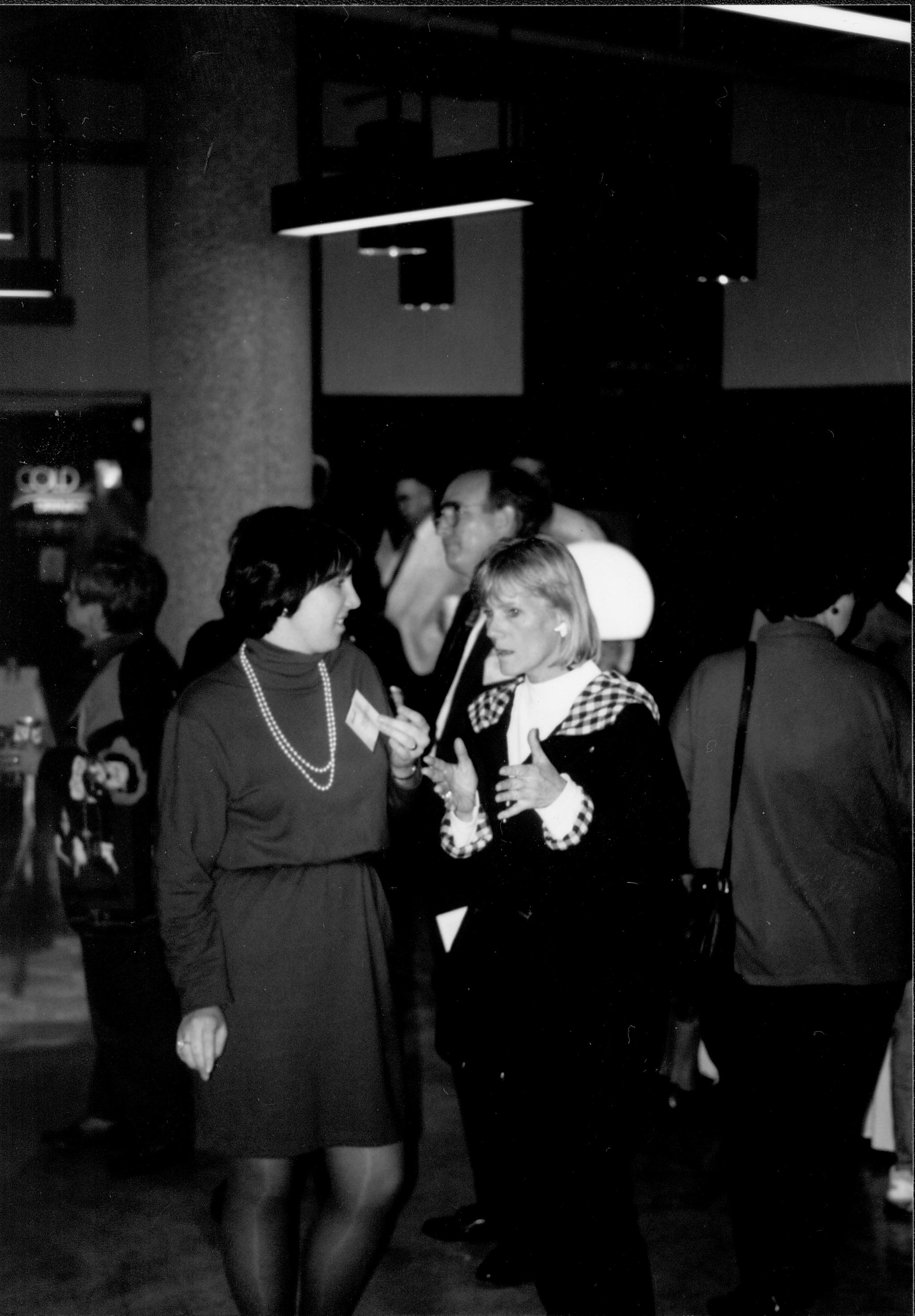 Two ladies, one dressed as nurse.  Lincoln Colloquium; UIS Roll#1, 2of4 Lincoln, Colloquium