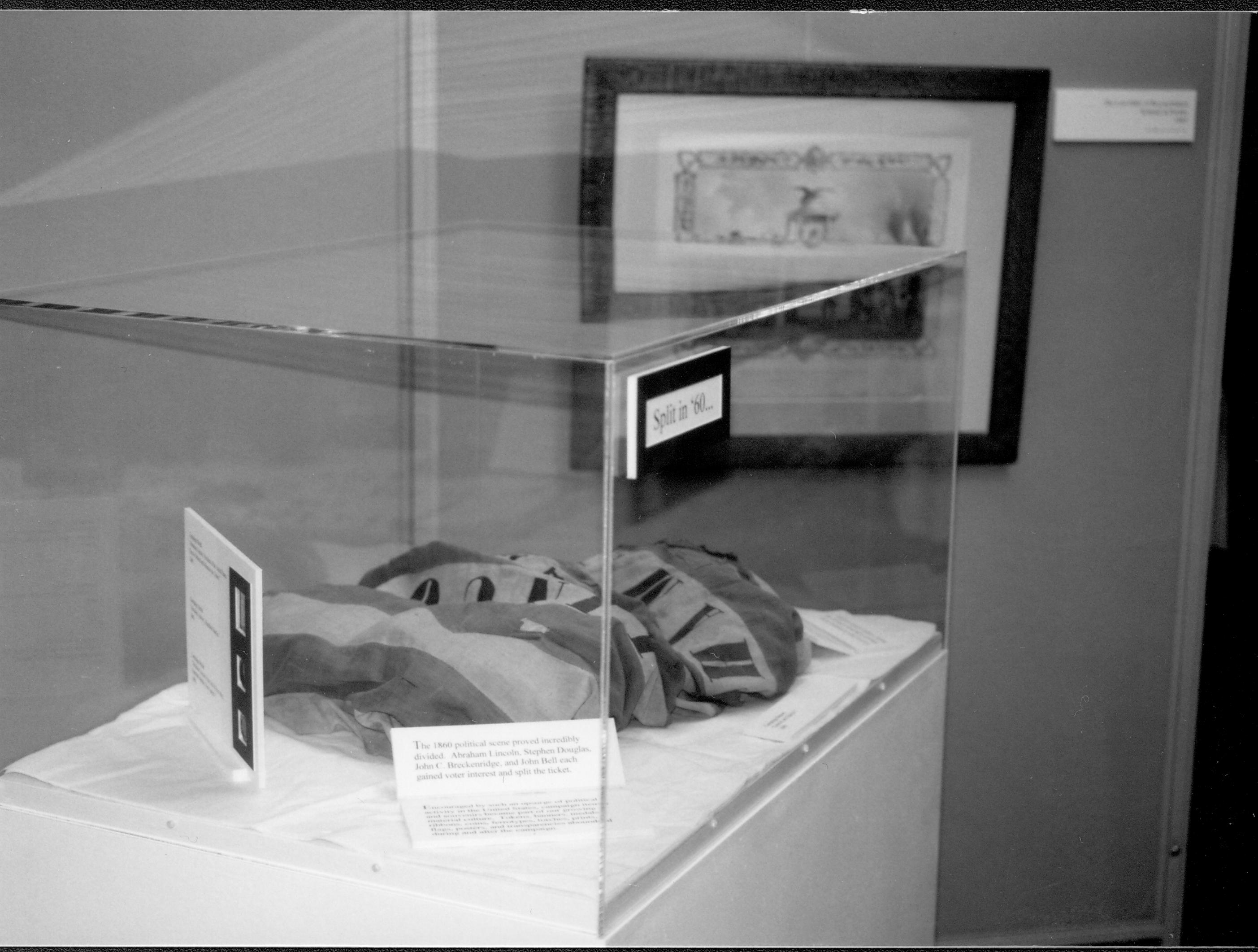 Exhibit in display case. Lincoln Colloquium; UIS Roll#2, 2of4 Lincoln, Colloquium