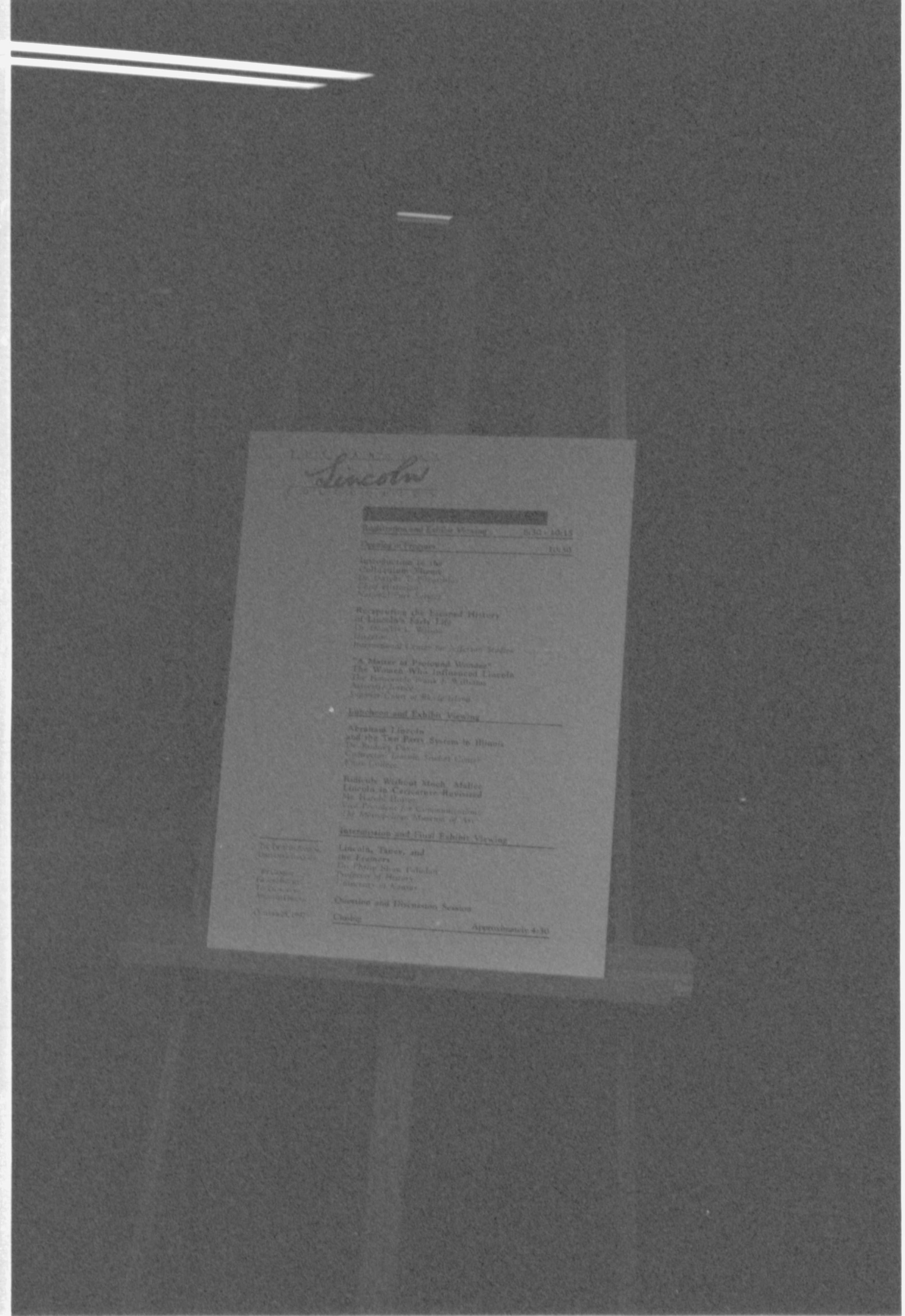 Speakers line-up poster 2-1997 Colloq (b/w) Colloquium, 1997