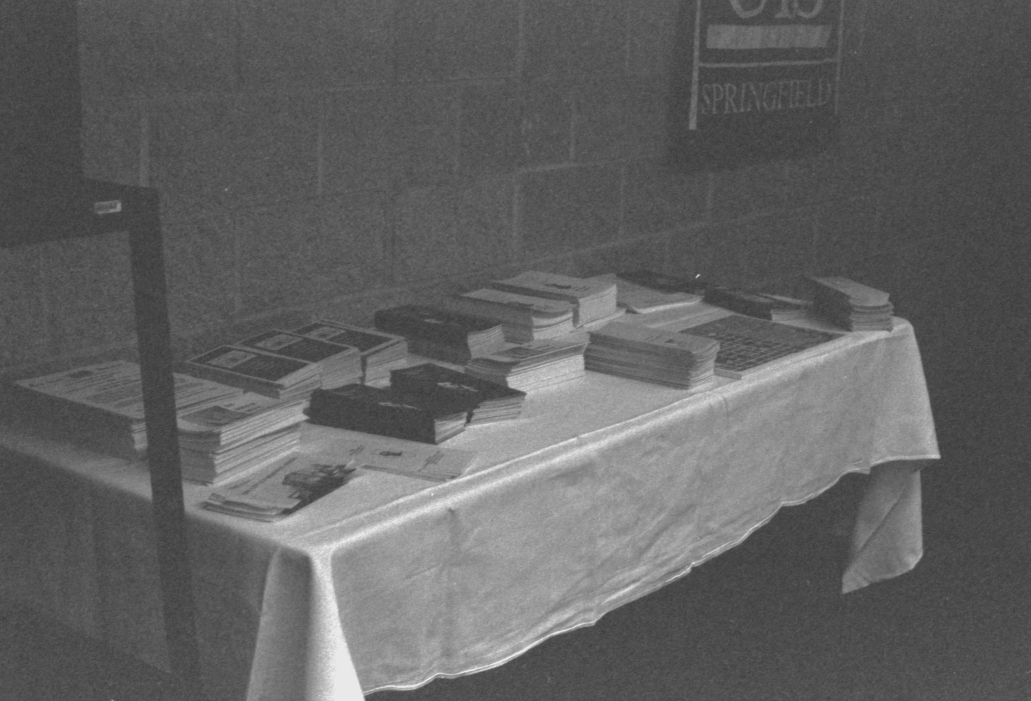 Book Display table. 1-1997 Colloq (b/w) Colloquium, 1997