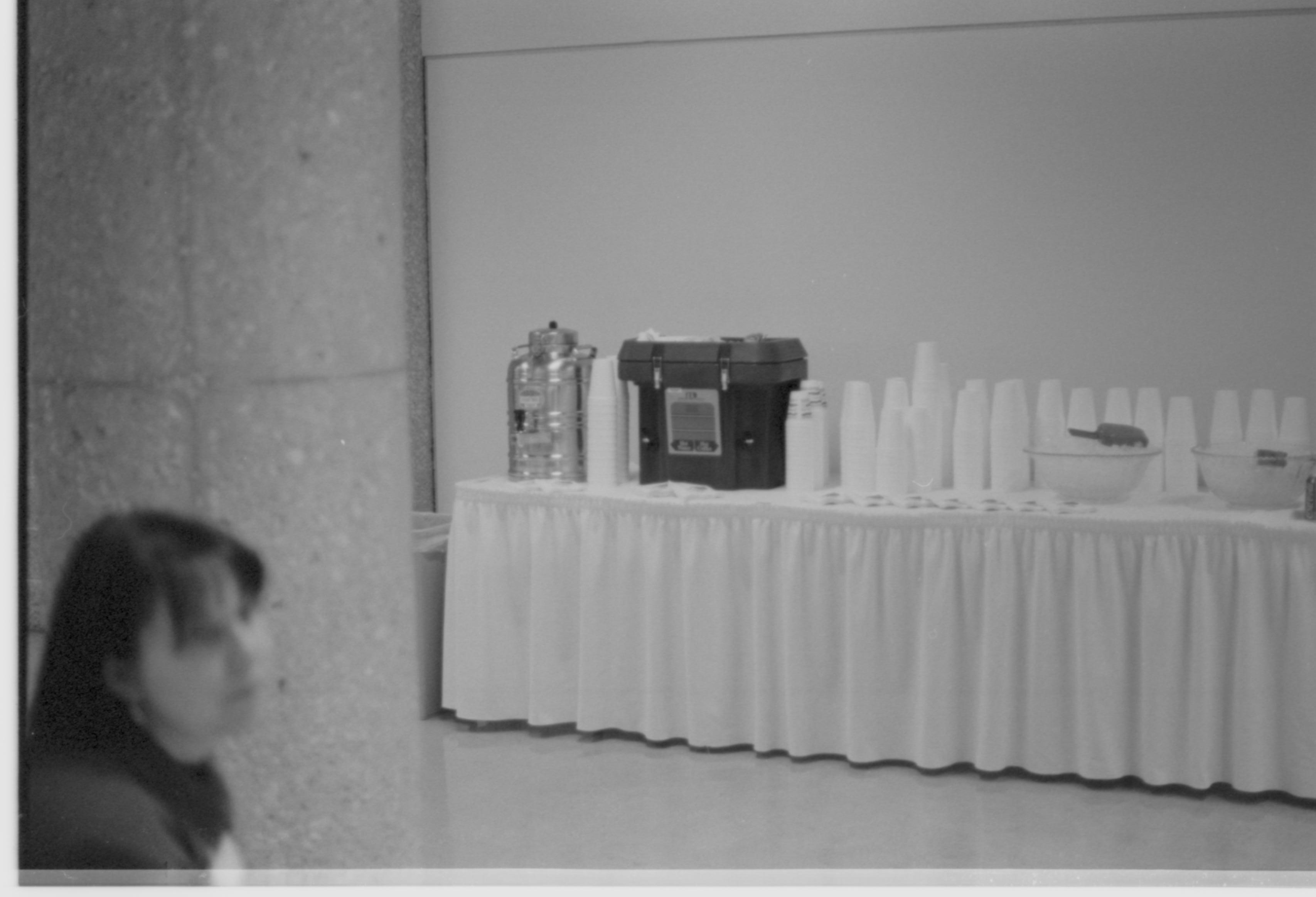 Refreshment Table 3-1997 Colloq (b/w); 2 Colloquium, 1997