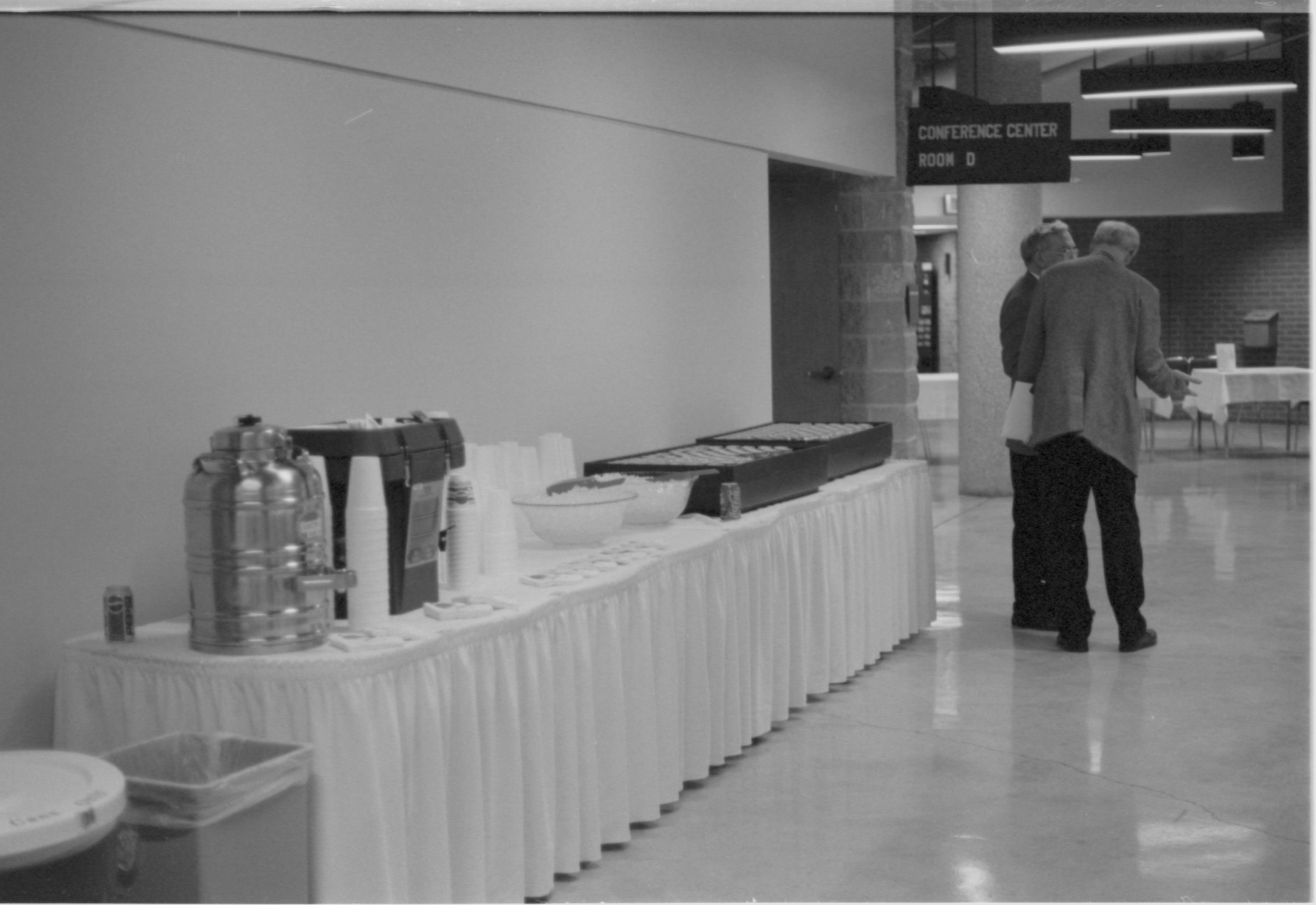 Refreshment Table 3-1997 Colloq (b/w); 6 Colloquium, 1997