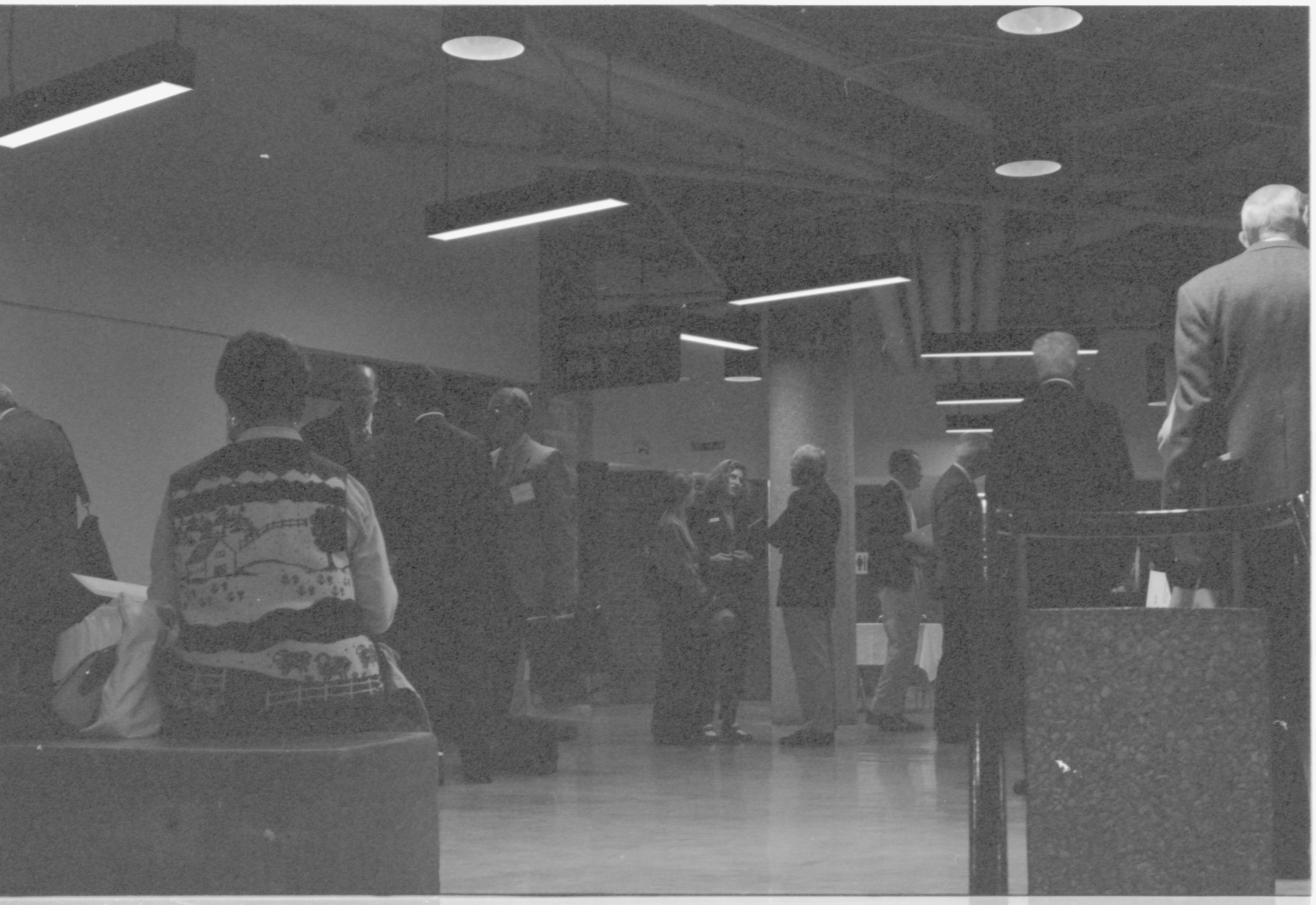 Quests in gathering hall 4-1997 Colloq (b/w); 3 Colloquium, 1997