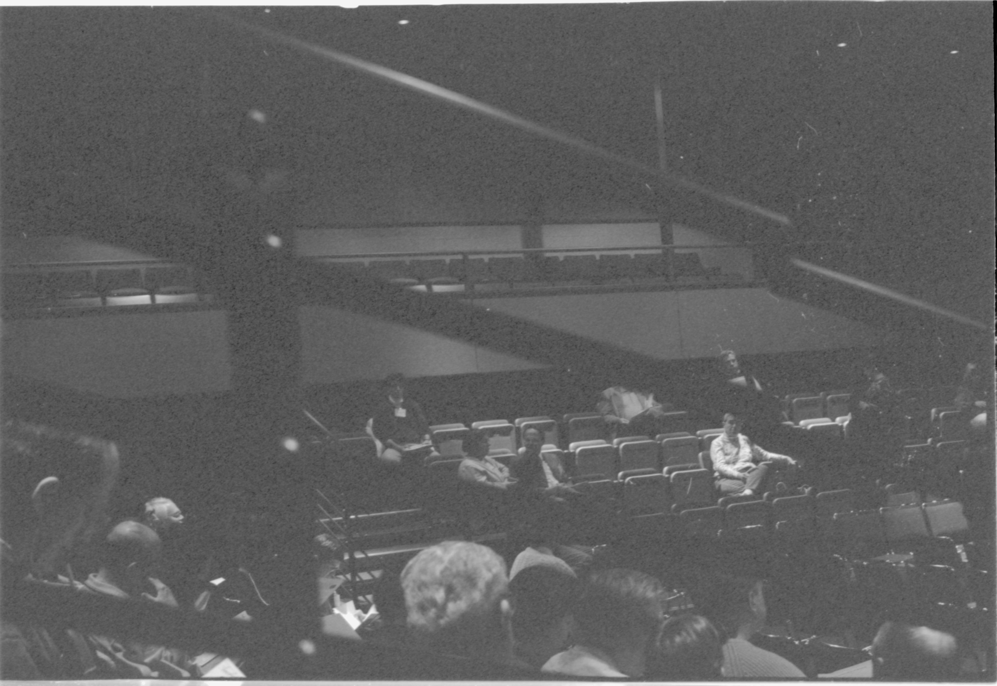 Lecture hall with audience 4-1997 Colloq (b/w); 7 Colloquium, 1997