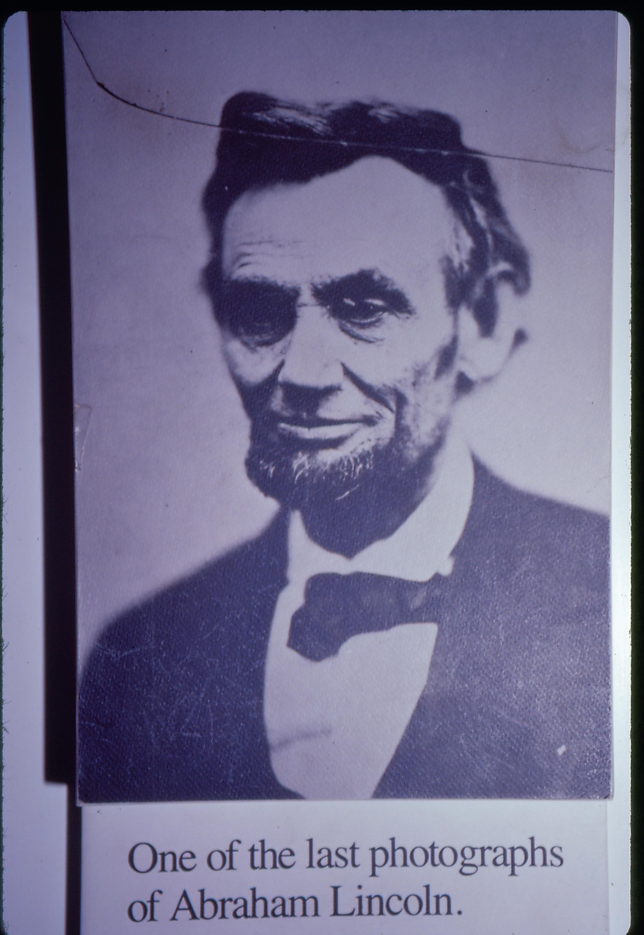 Last photograph of A. Lincoln Lincoln, Portraits