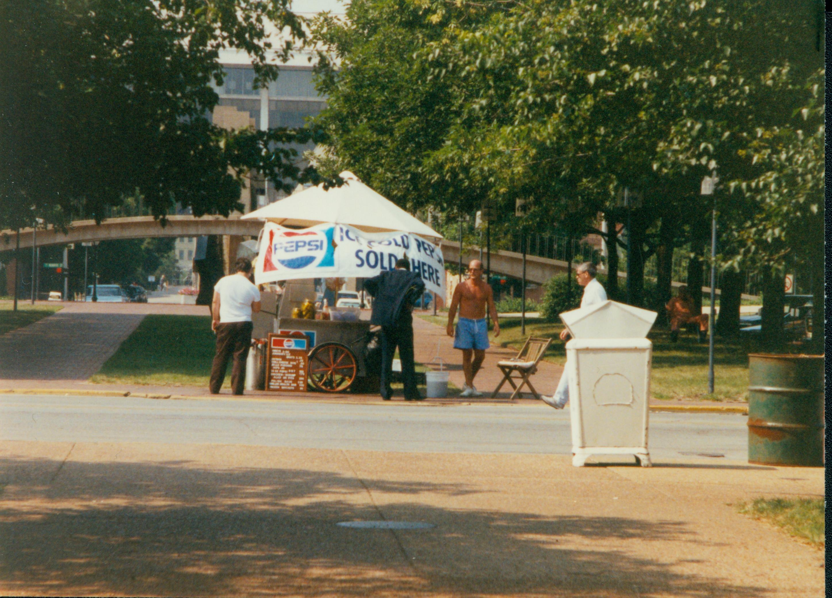 Vendor Location on 8th & Capitol; August, 1990 3131951 Food Vendors