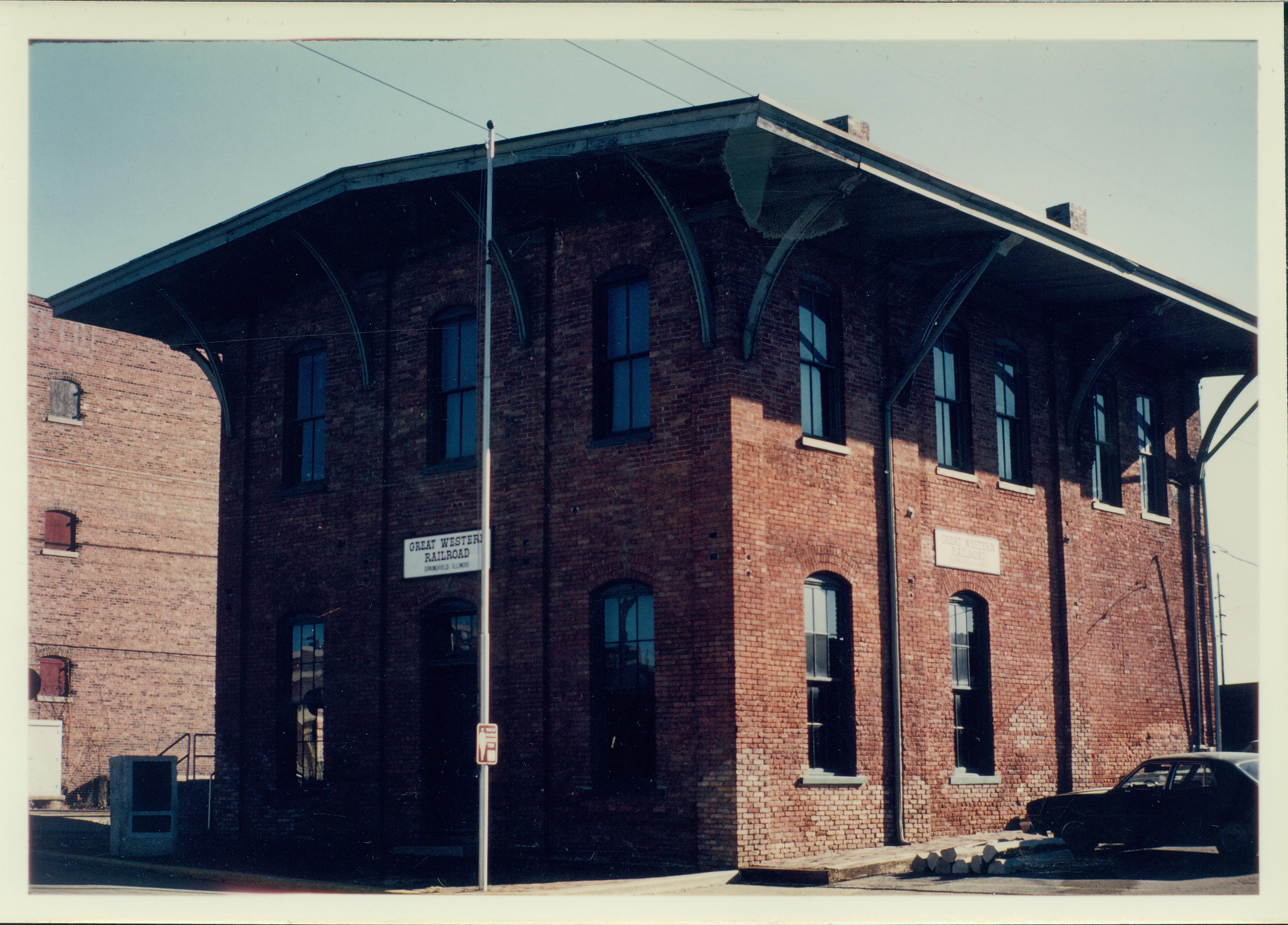 Great Western Railroad station. Great Western Depot, Train Station