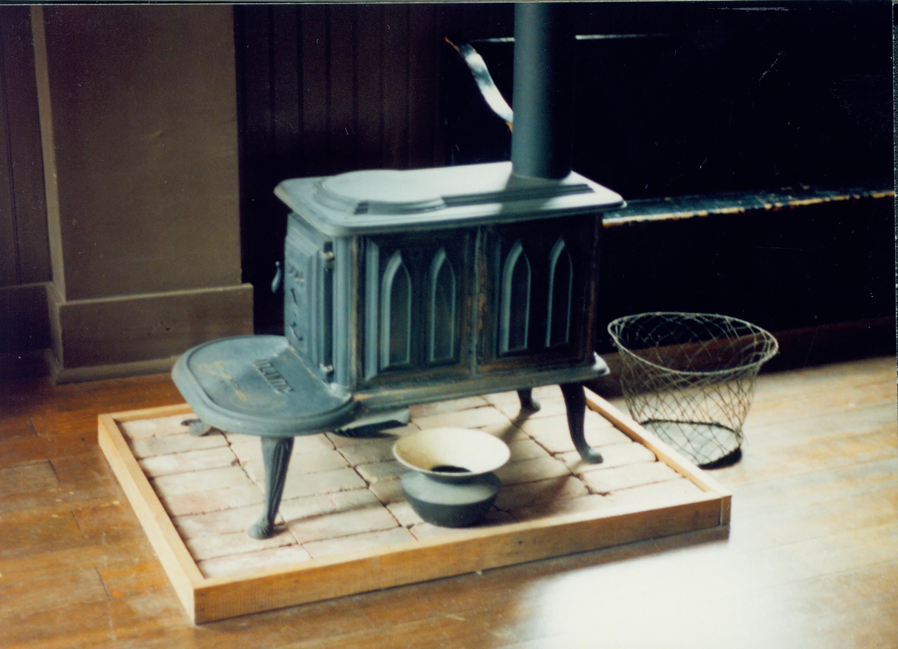 Iron stove. Great Western Depot, Train Station