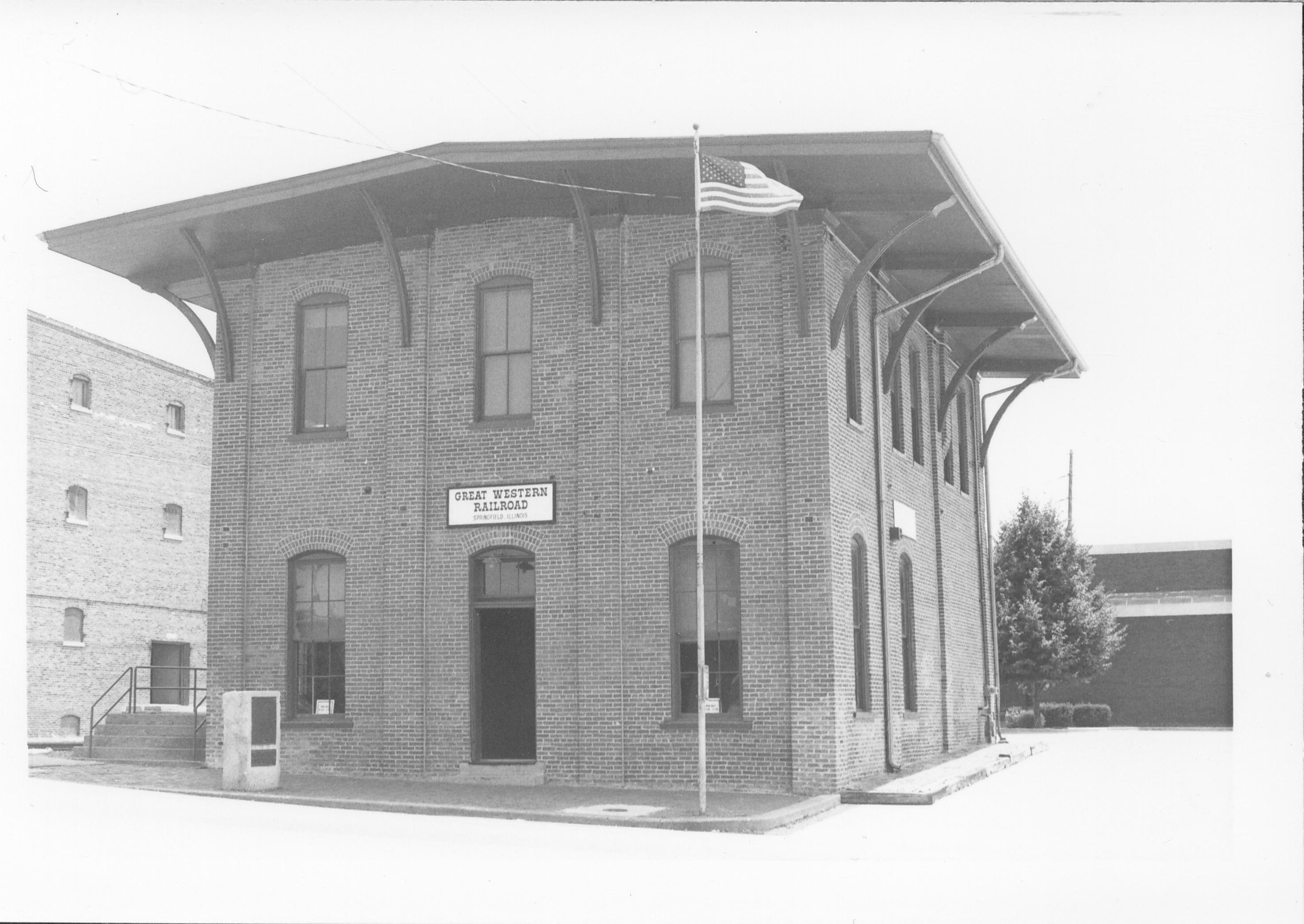 Great Western Railroad station. Great Western Depot, Train Station