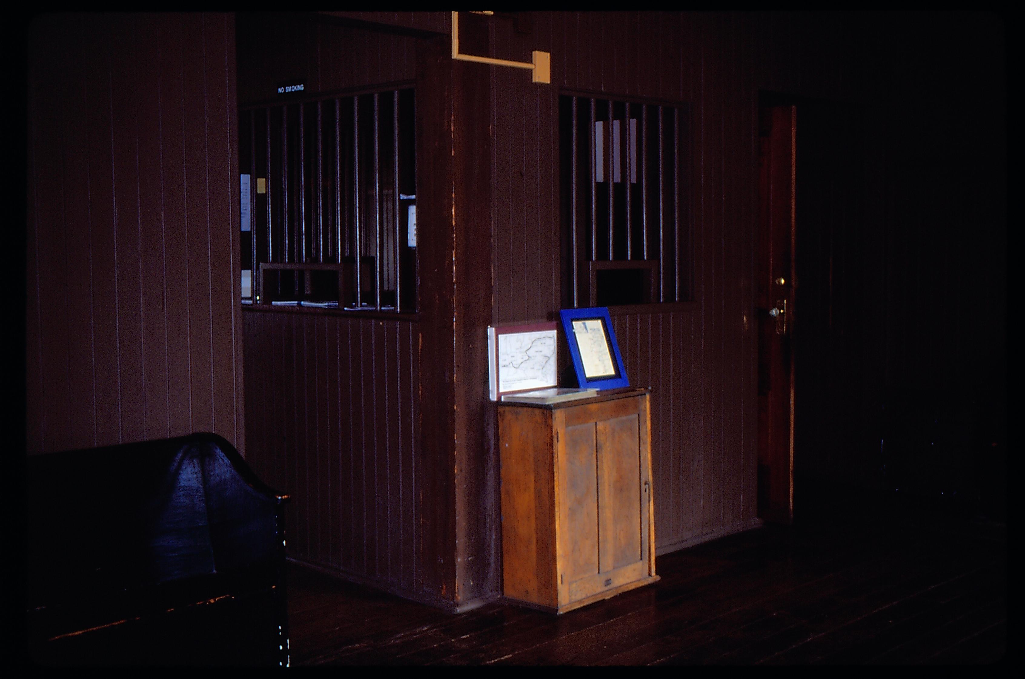 Ticket office with bars. Great Western Depot, Train Station