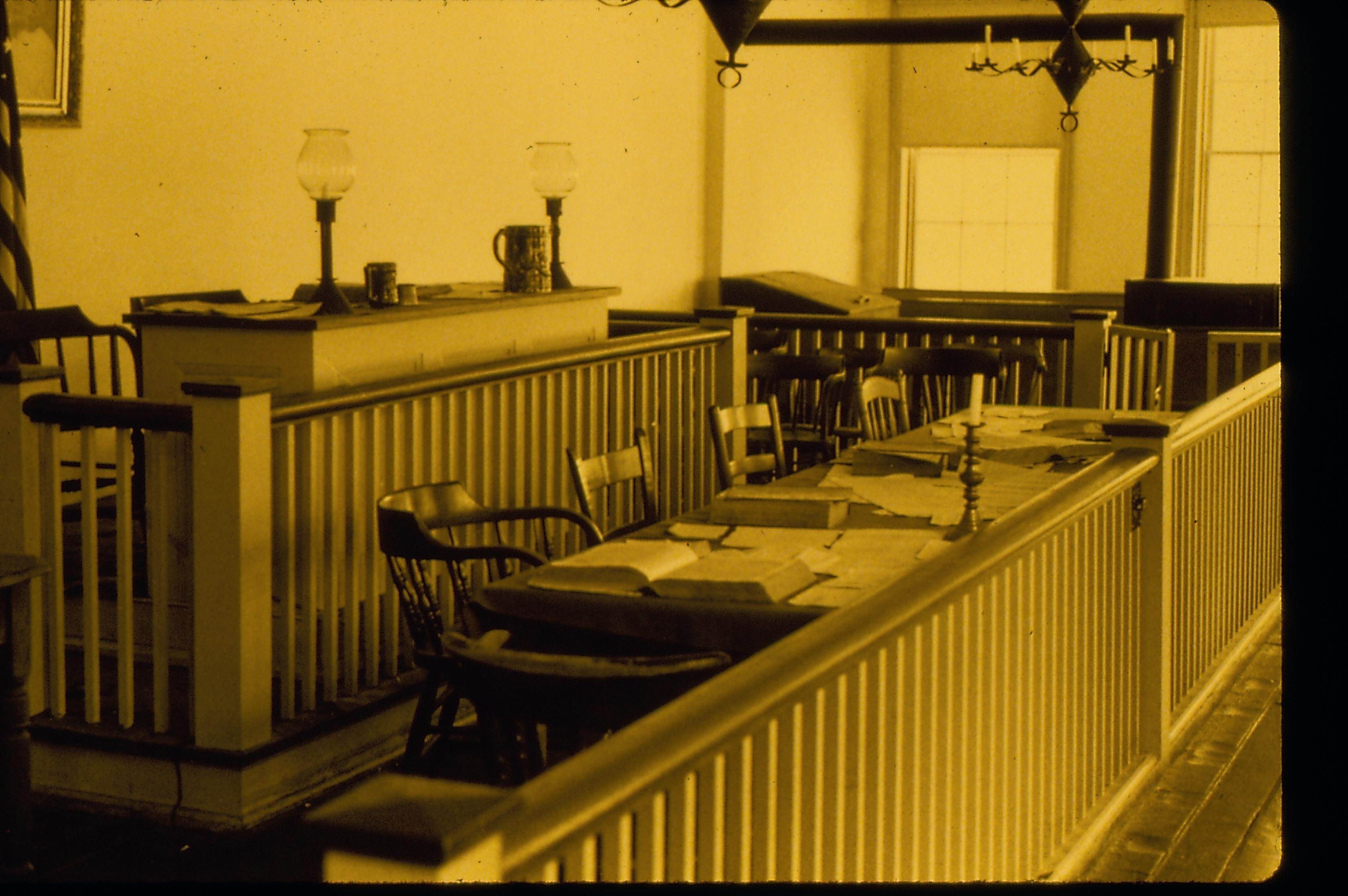 Court Room. Federal court in Tinsley Building. Law Office