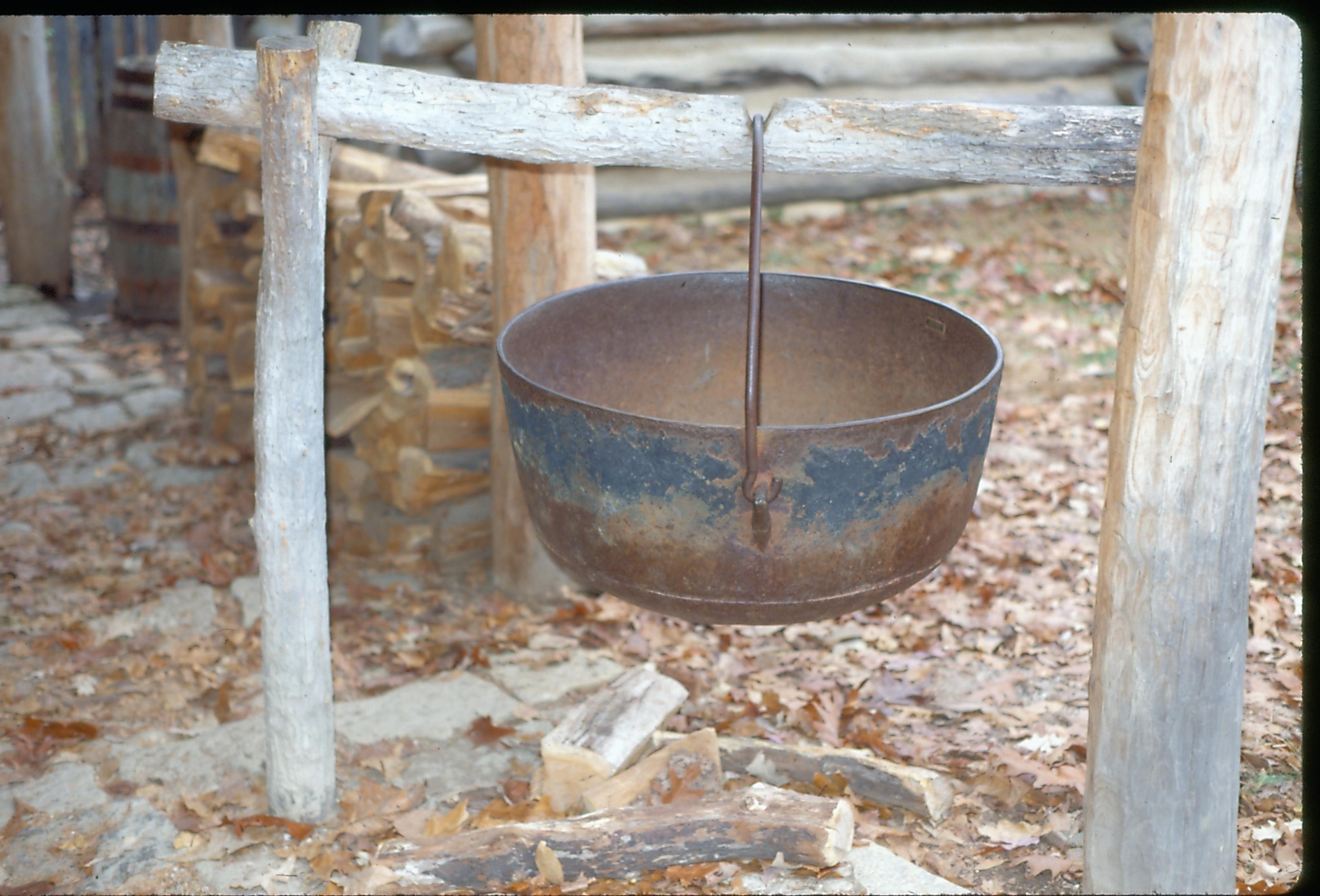 New Salem-iron kettle hanging New Salem