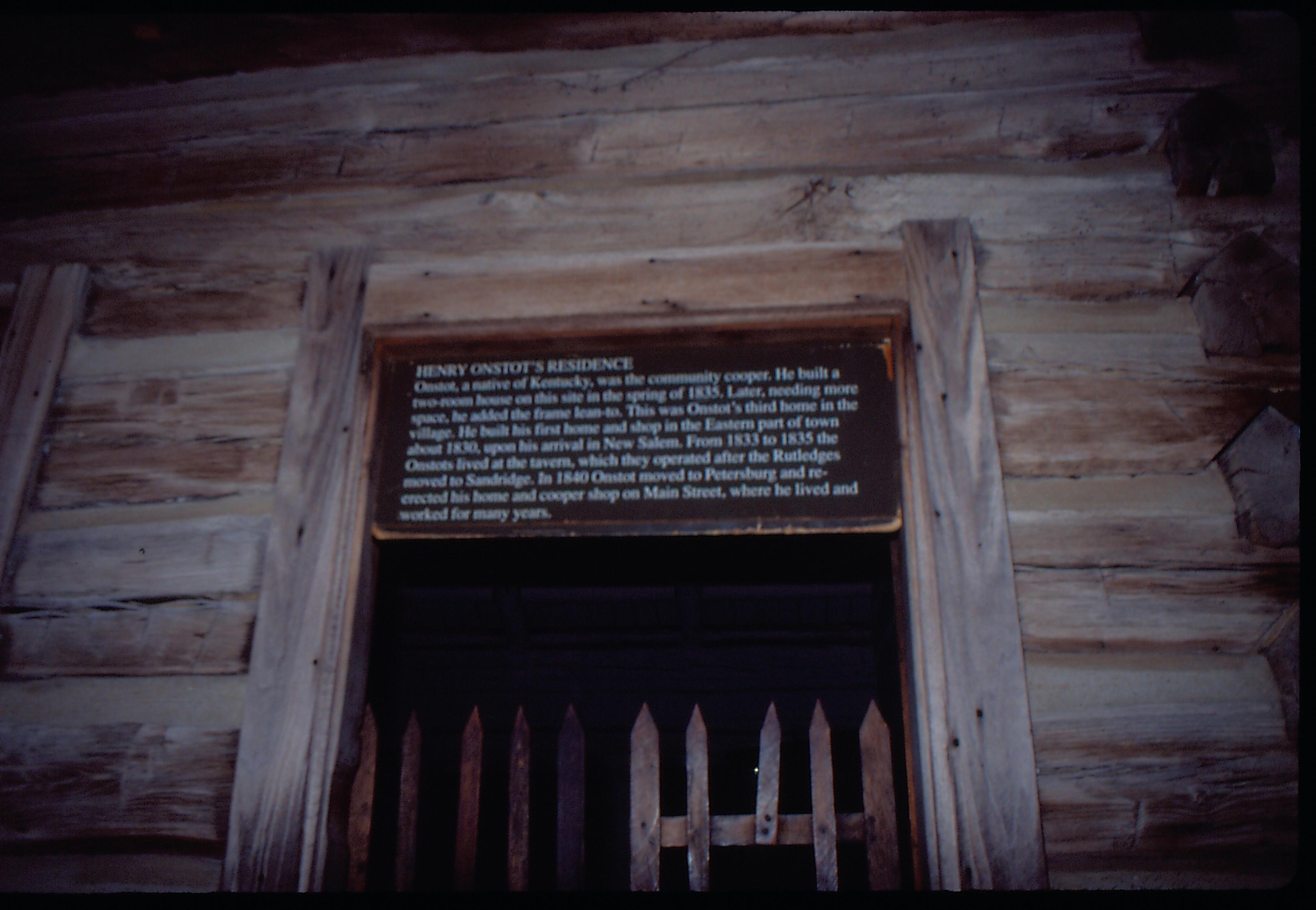 New Salem-Onstot cabin New Salem