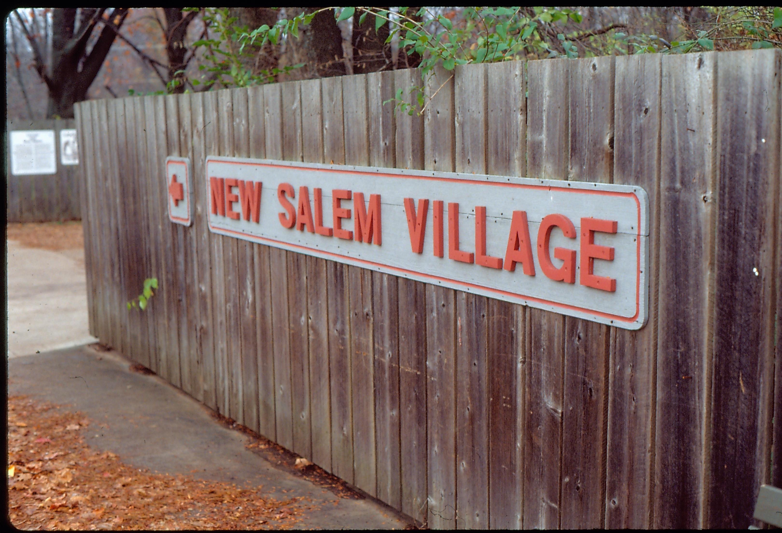 New Salem -Enterance Sign. New Salem