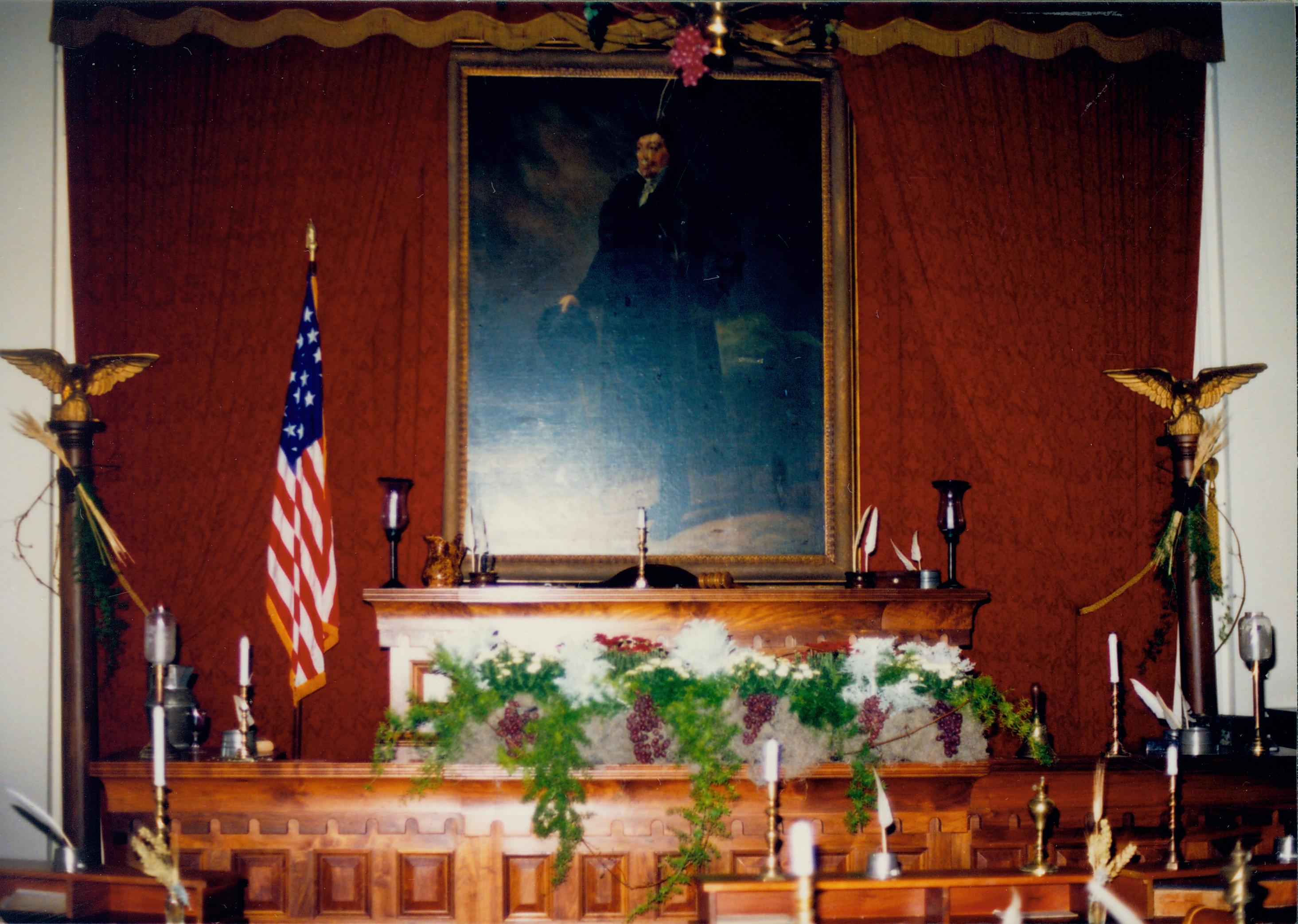 Speakers desk, Old State Capitol. Springfield, IL Old State Capitol, Decorations