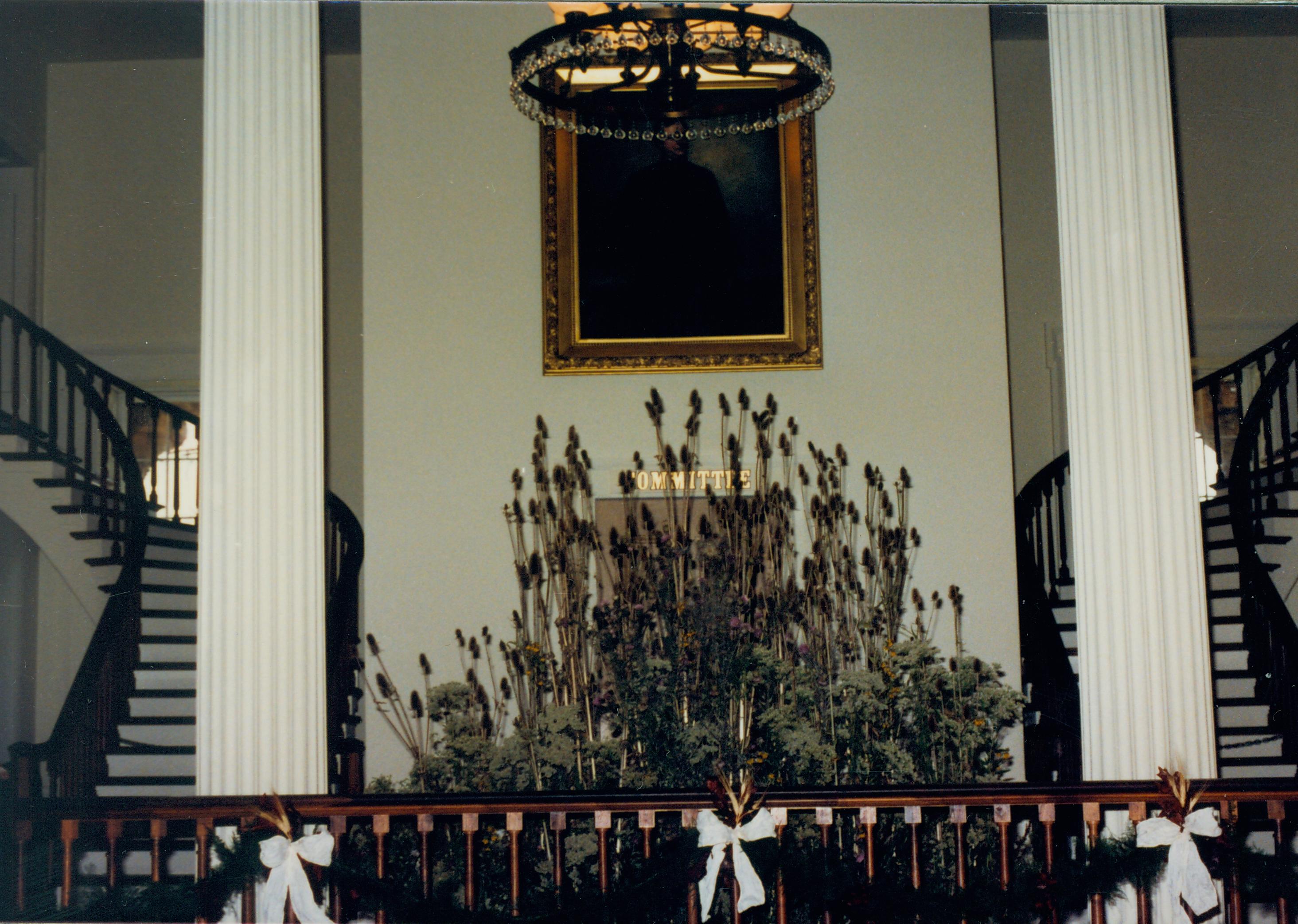 Flower decorstions. Old State Capitol, Springfield, IL. Old State Capitol, Decorations