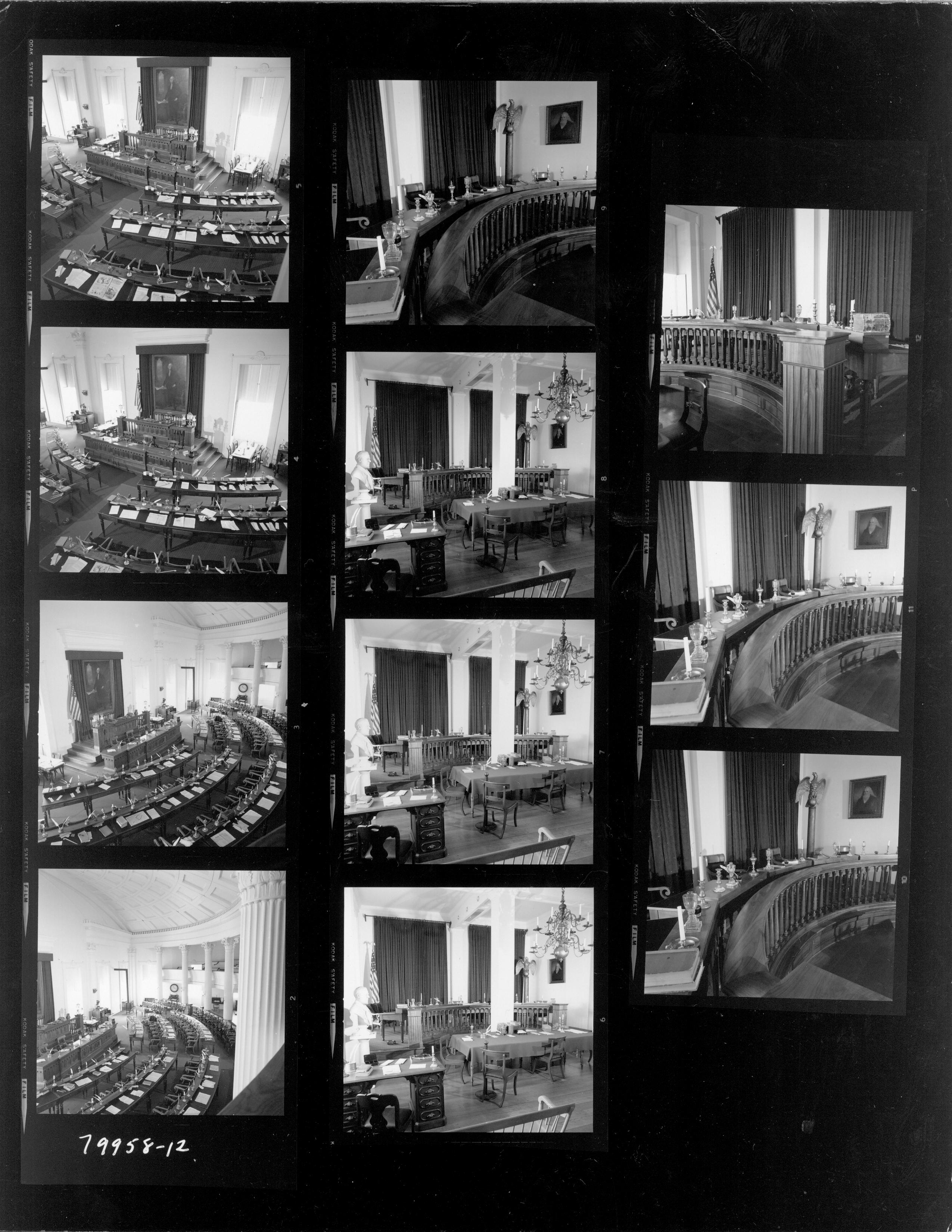 Collage of pictures, Old State Capitol Interior. Old State Capitol