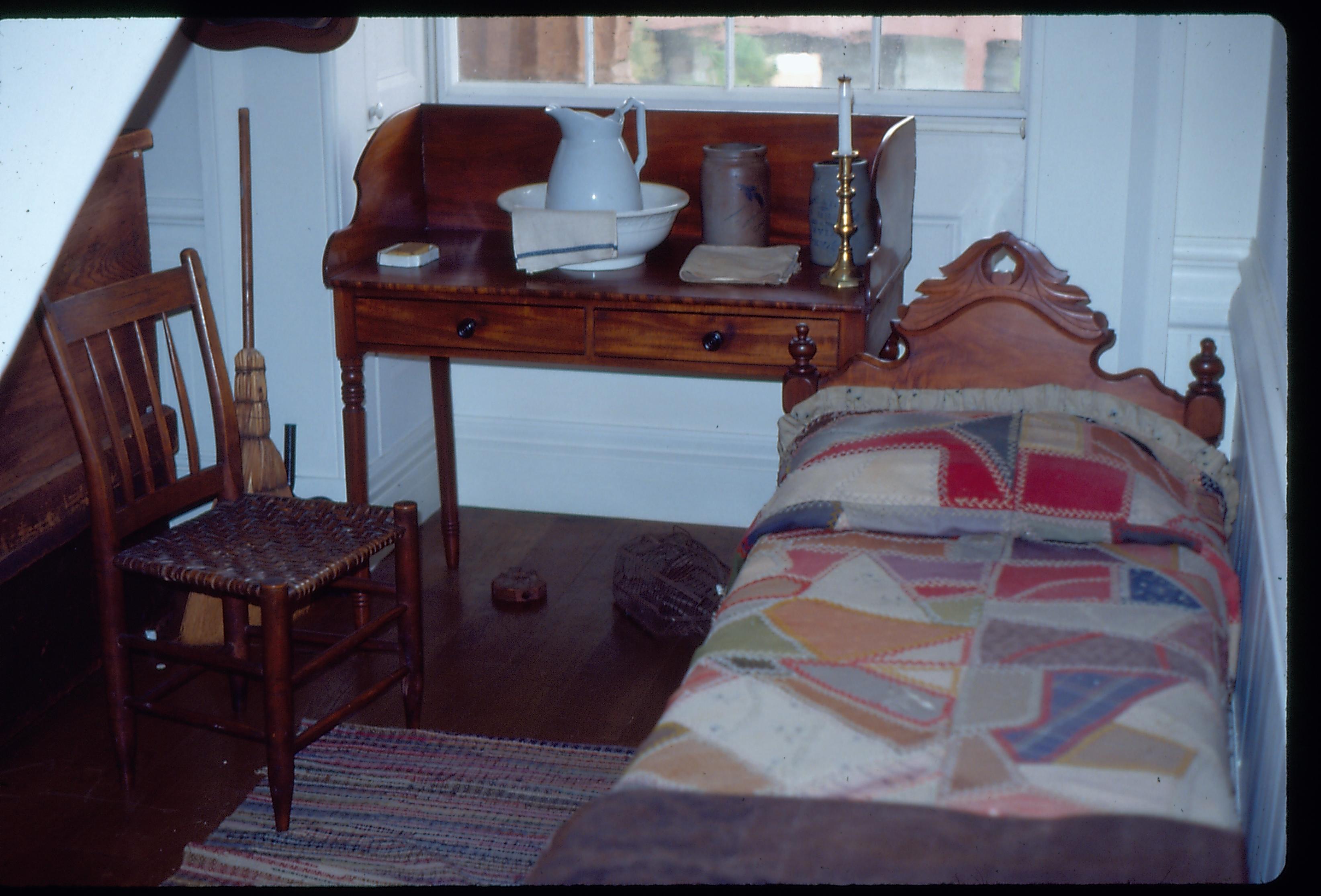 Desk and bed. Old State Capitol, Springfield, IL. Old State Capitol