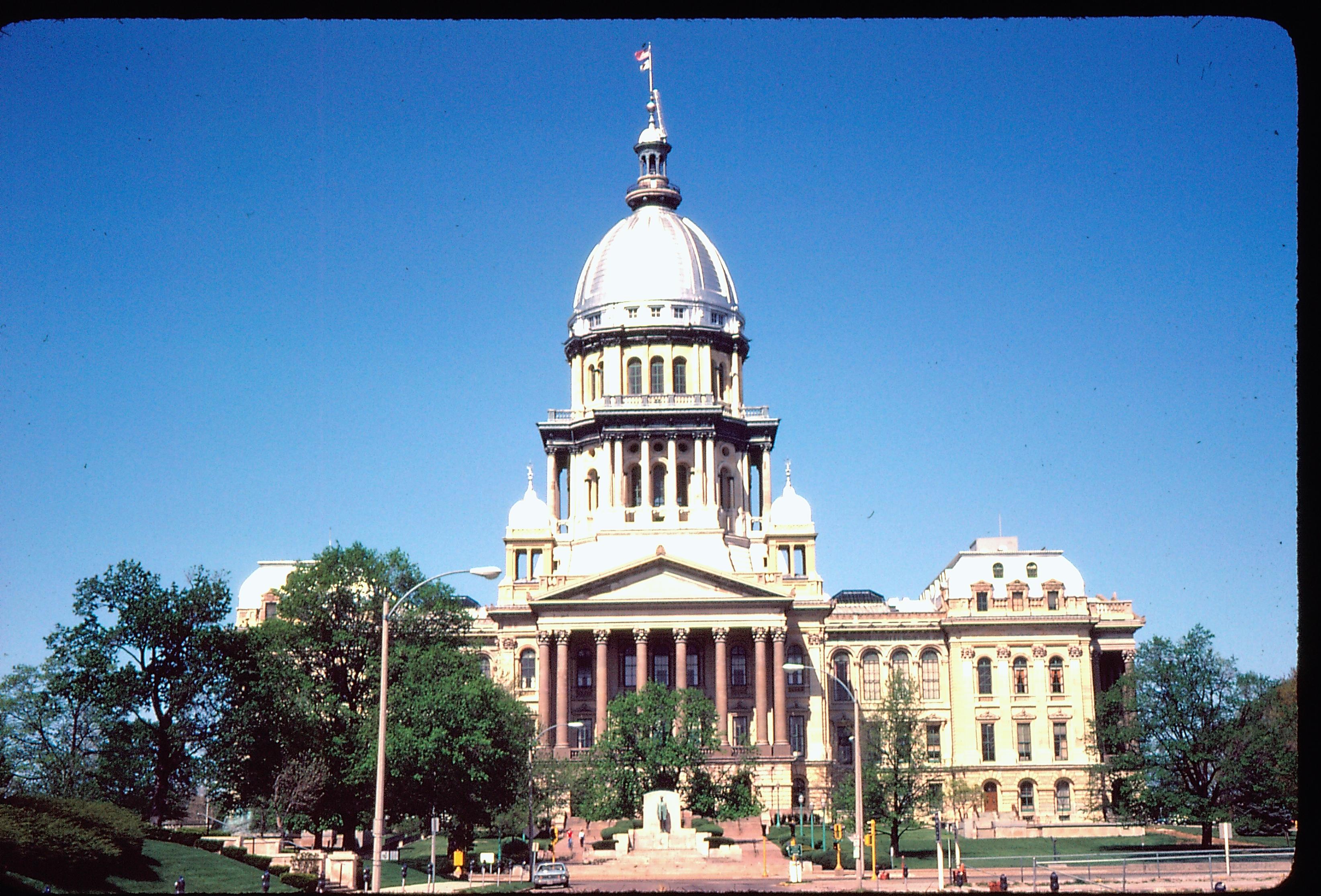 Illinois State Capitol, front. New State Cap. New State Capitol