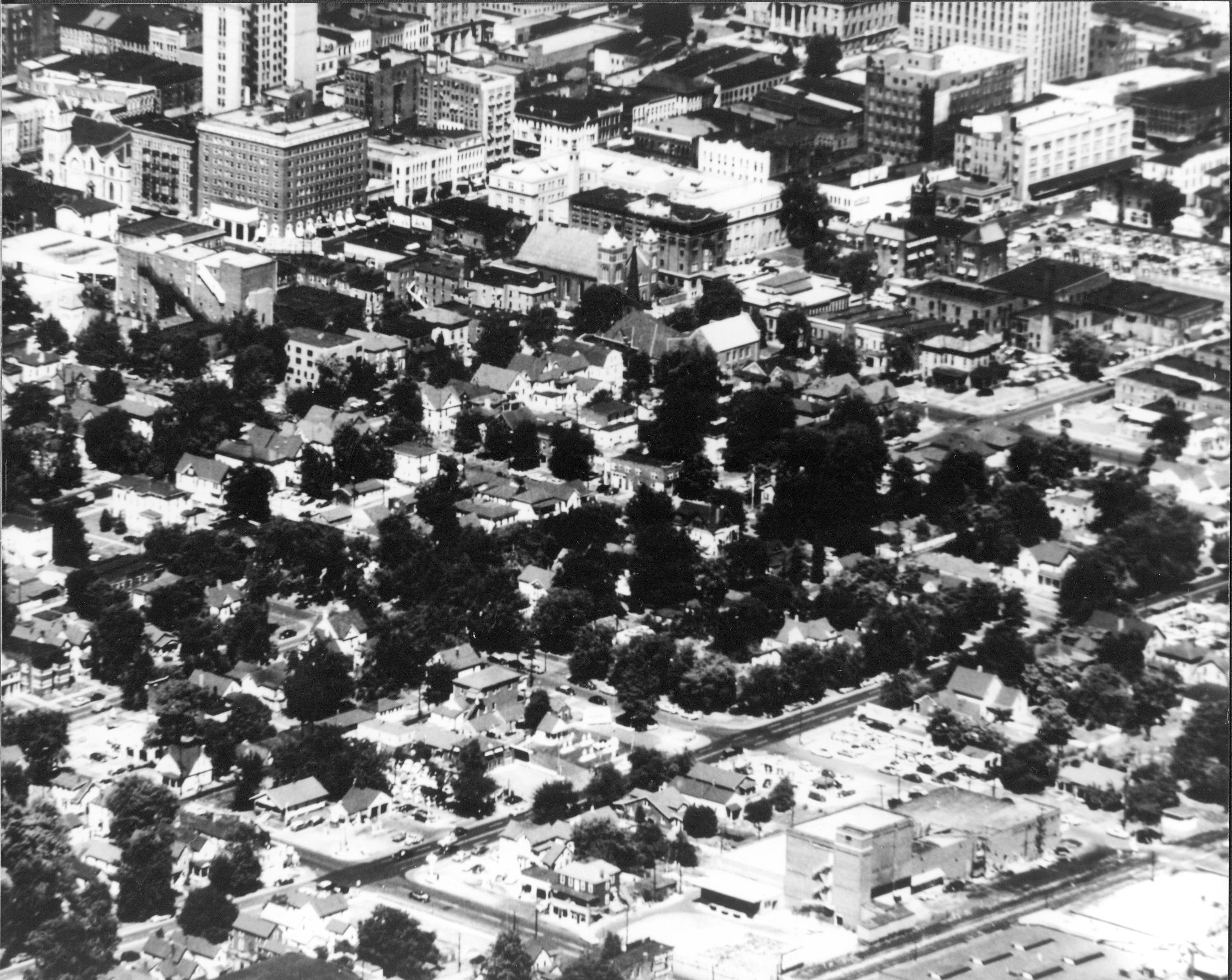 Downtown Springfield aerial view Springfield, Aerial
