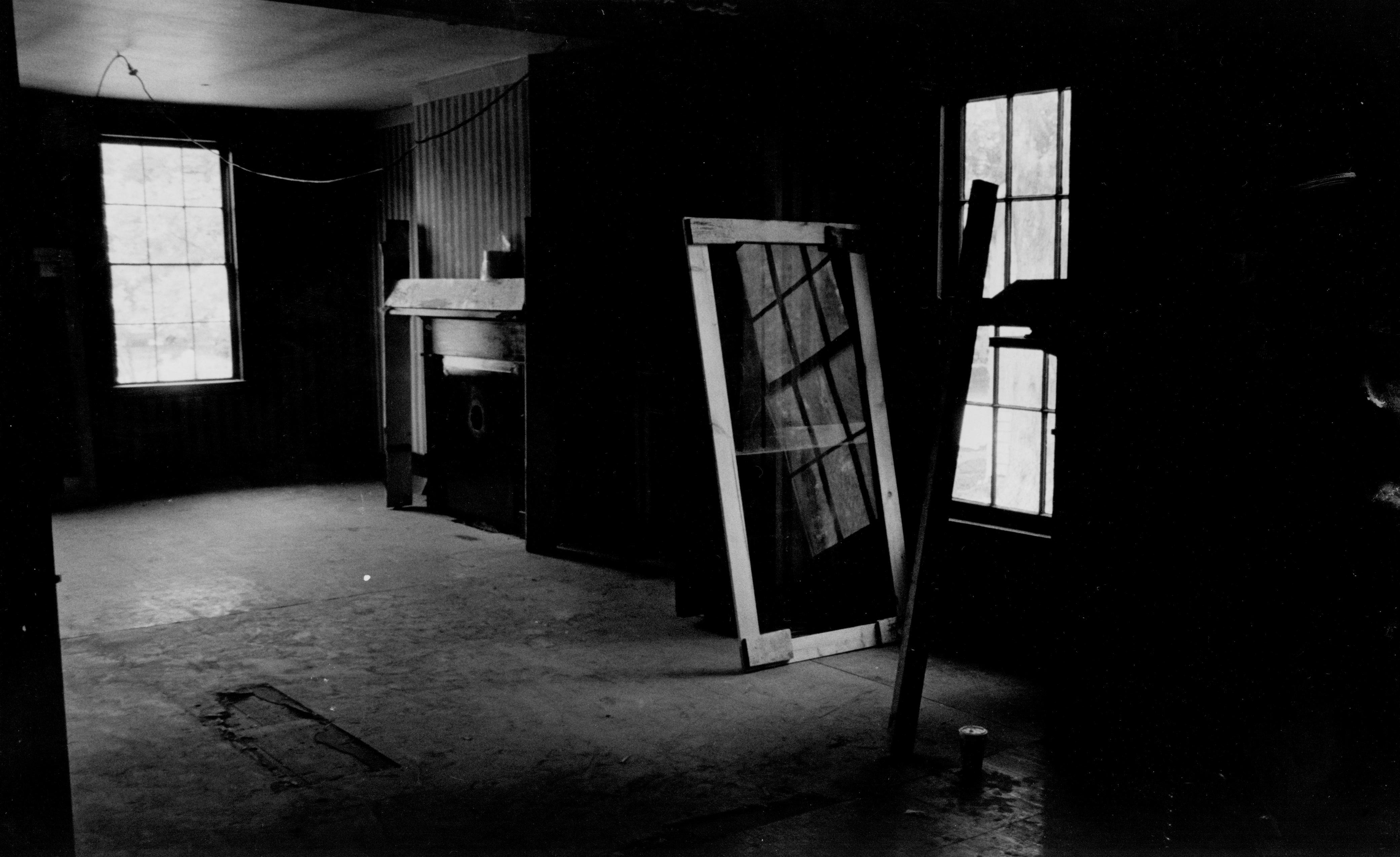 Looking from back parlor to front Lincoln Home, Historical