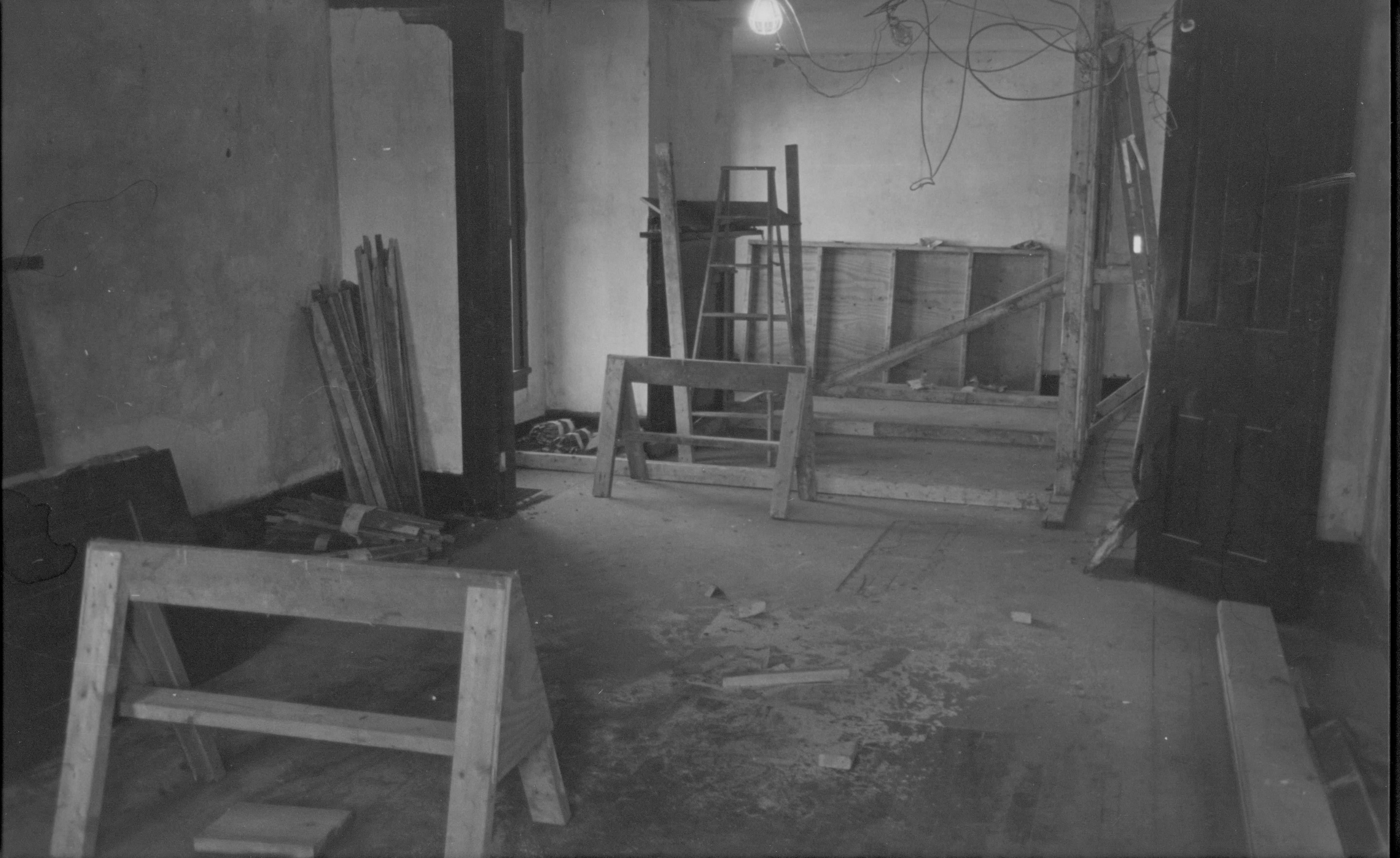 Looking from front parlor to back Lincoln Home, Historical