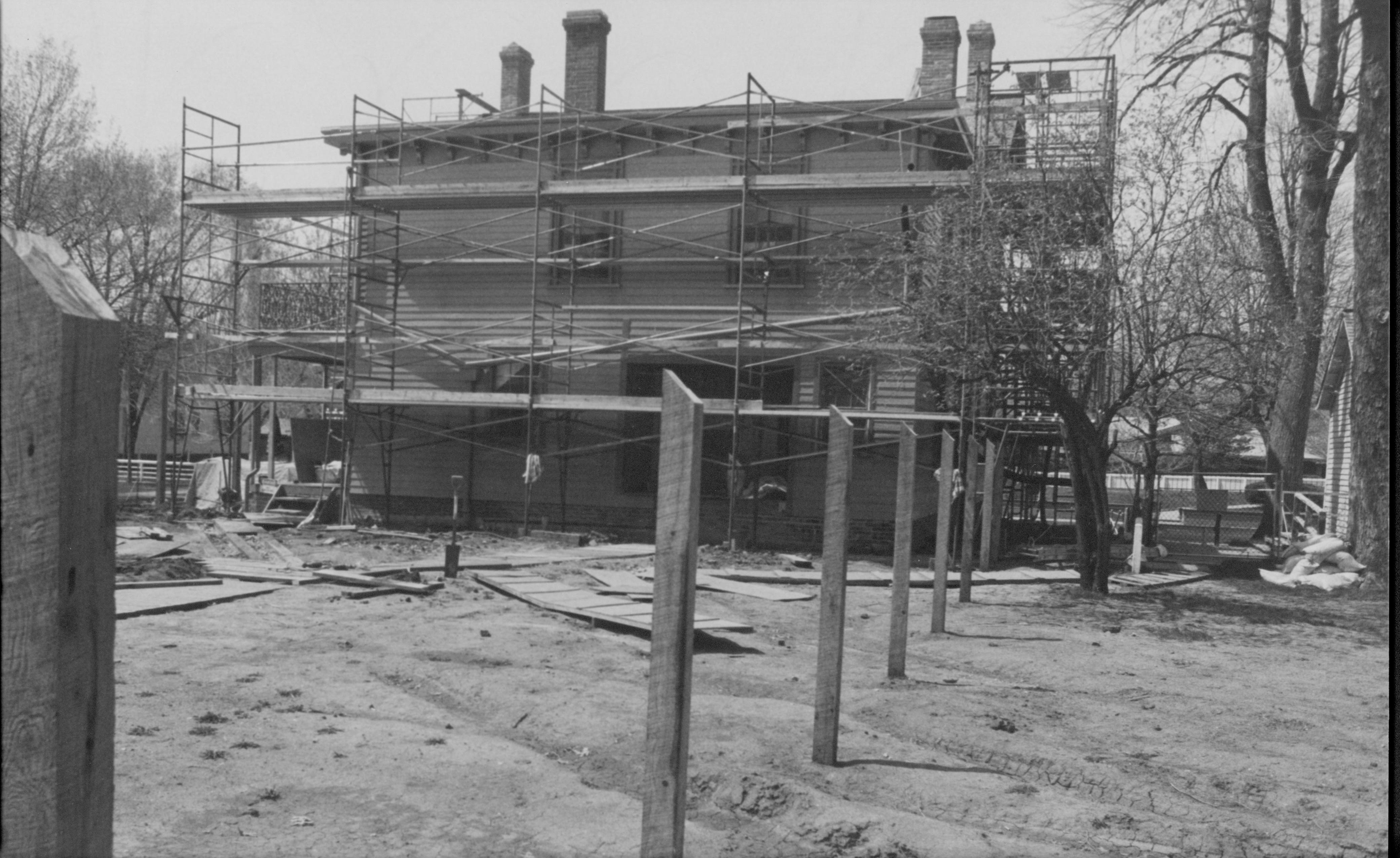 Plastic Protective Tent Lincoln Home, Restoration, Historical