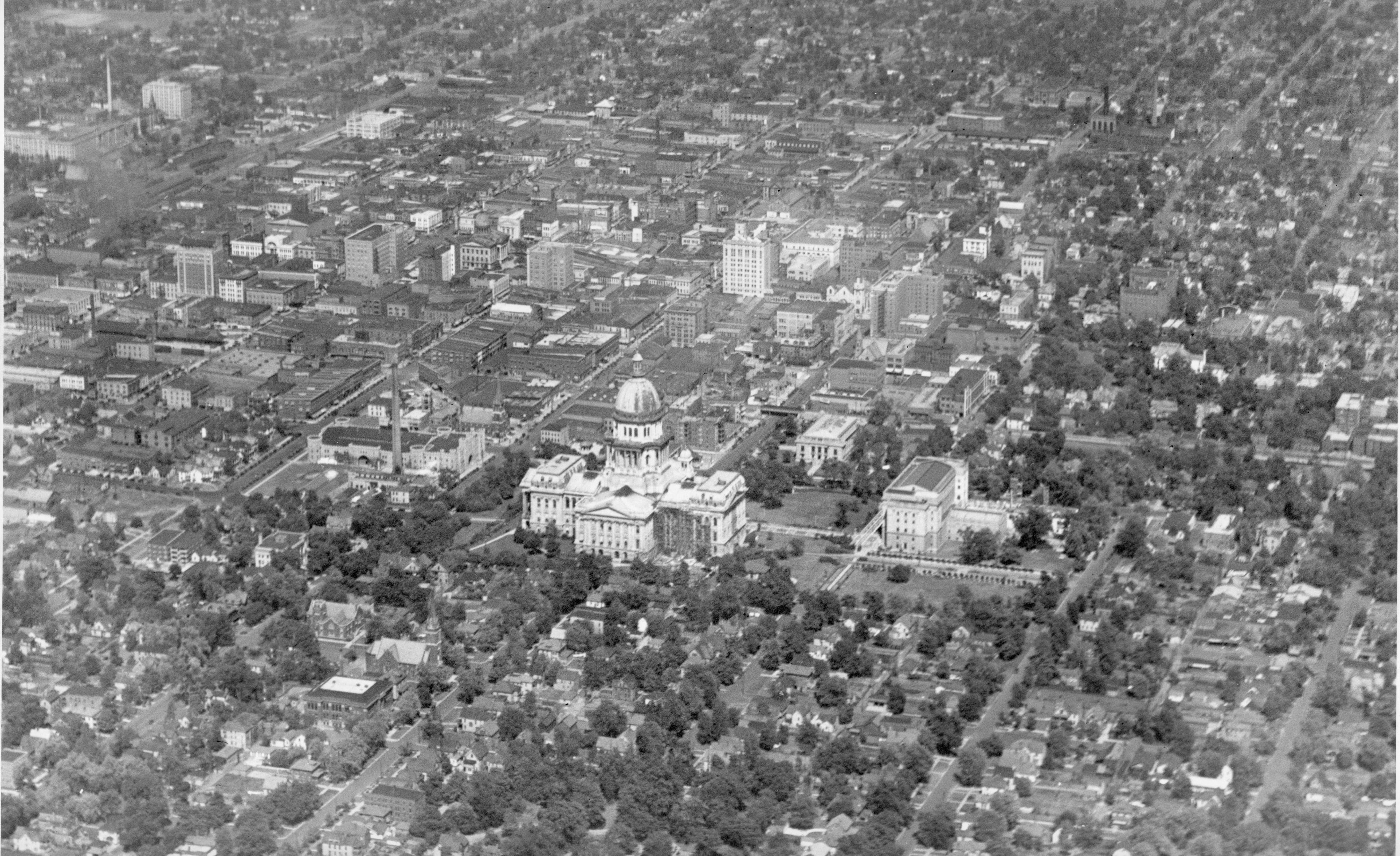 Aerial Photo State Capitol Building, Aerial Photograph