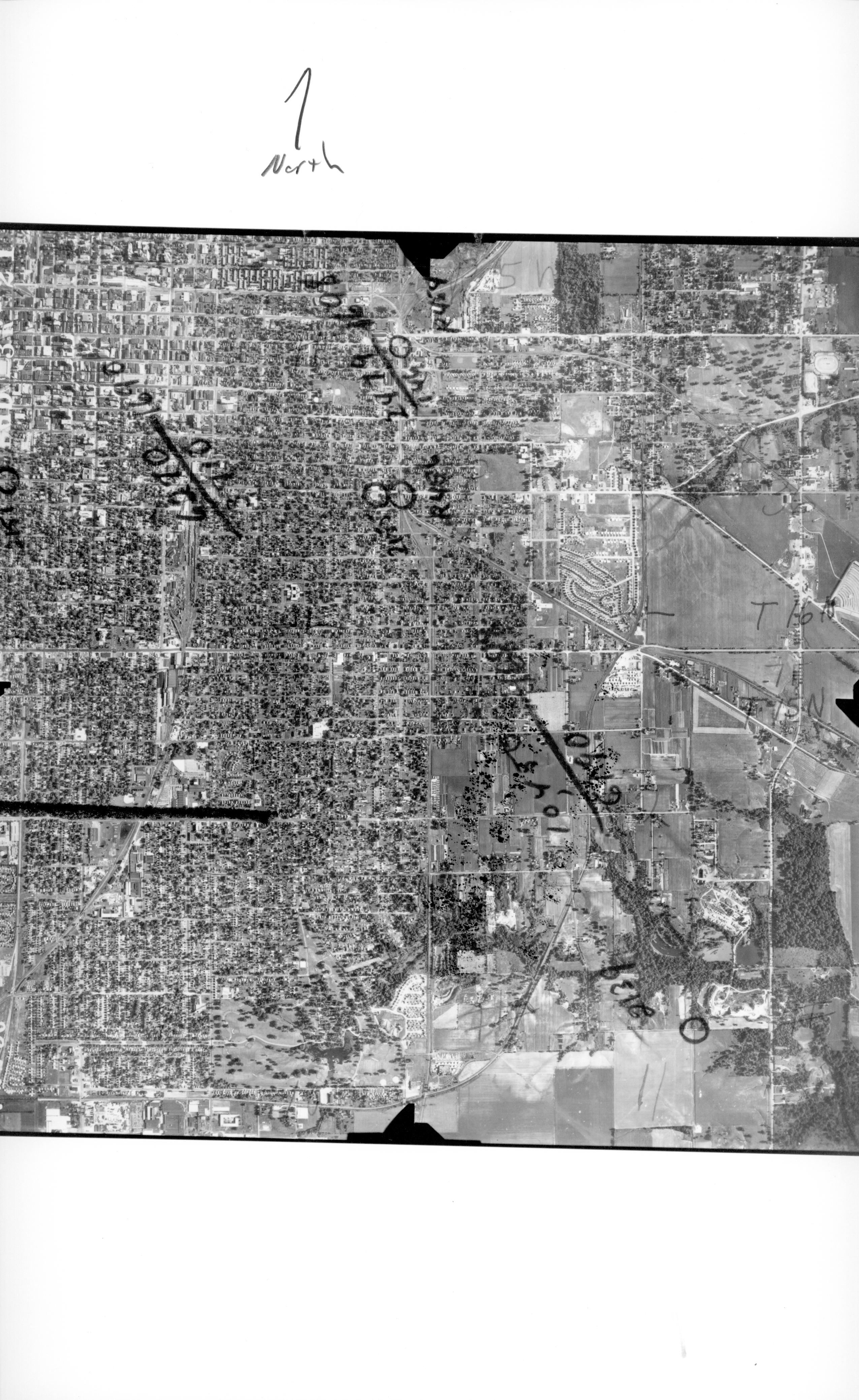 Aerial Photo #BHD-3R-21; 1956; Springfield, IL Springfield, Aerial Photograph