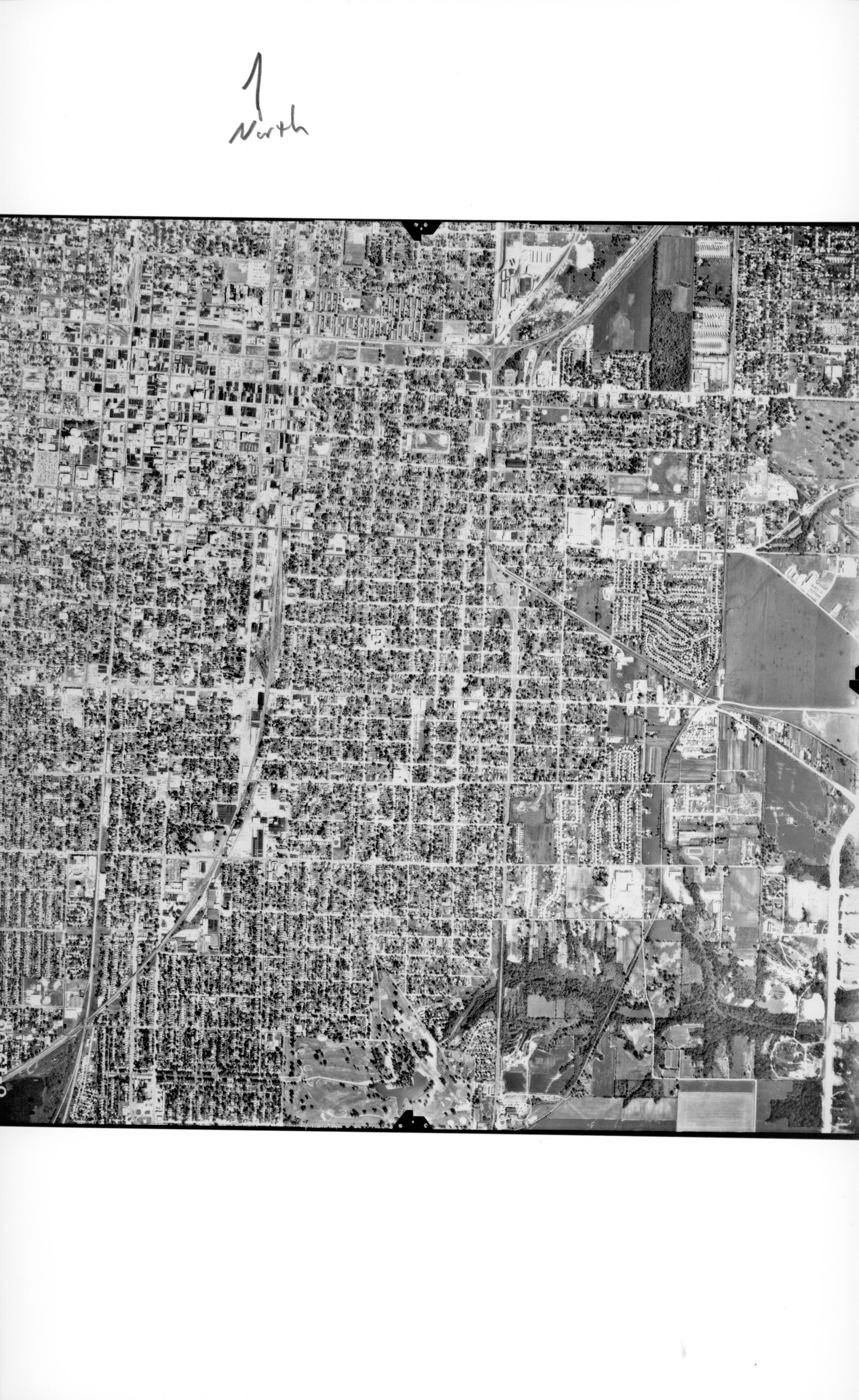 Aerial Photo #BHD-1JJ-301; 1968; Springfield, IL Springfield, Aerial Photograph