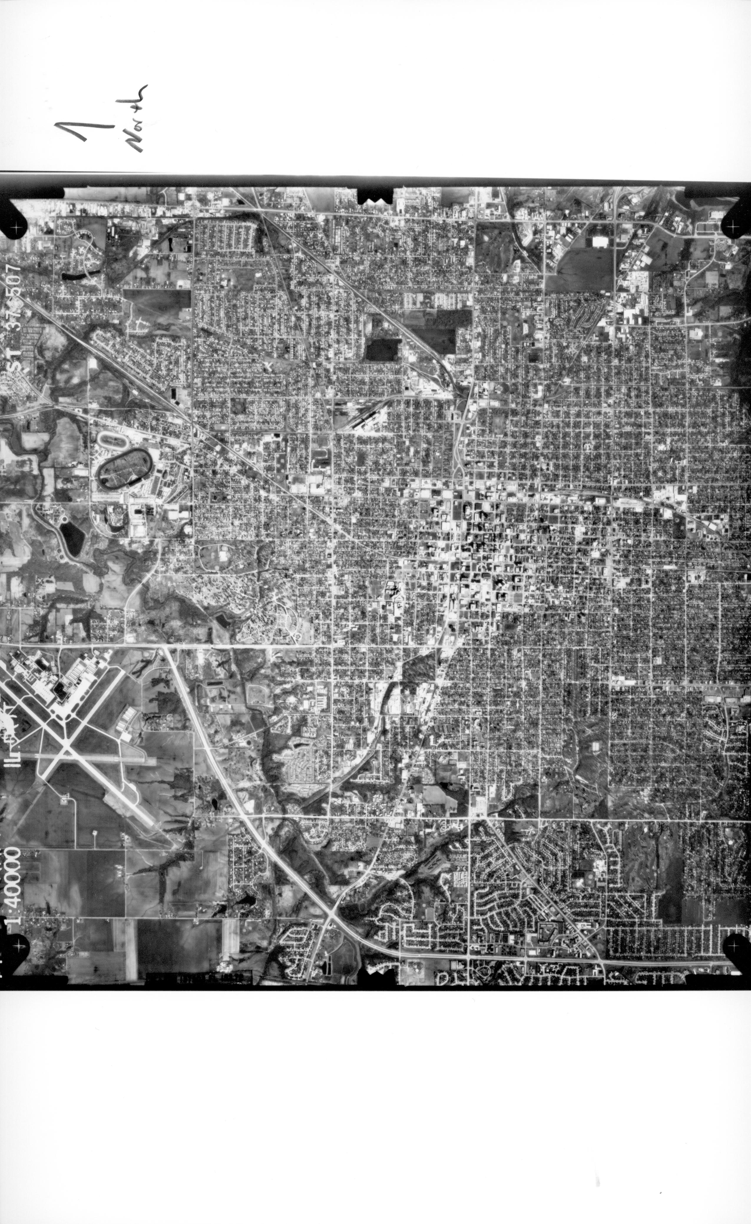 Aerial Photo Line 37, Number 507; 1993; Springfield, IL Springfield, Aerial Photograph