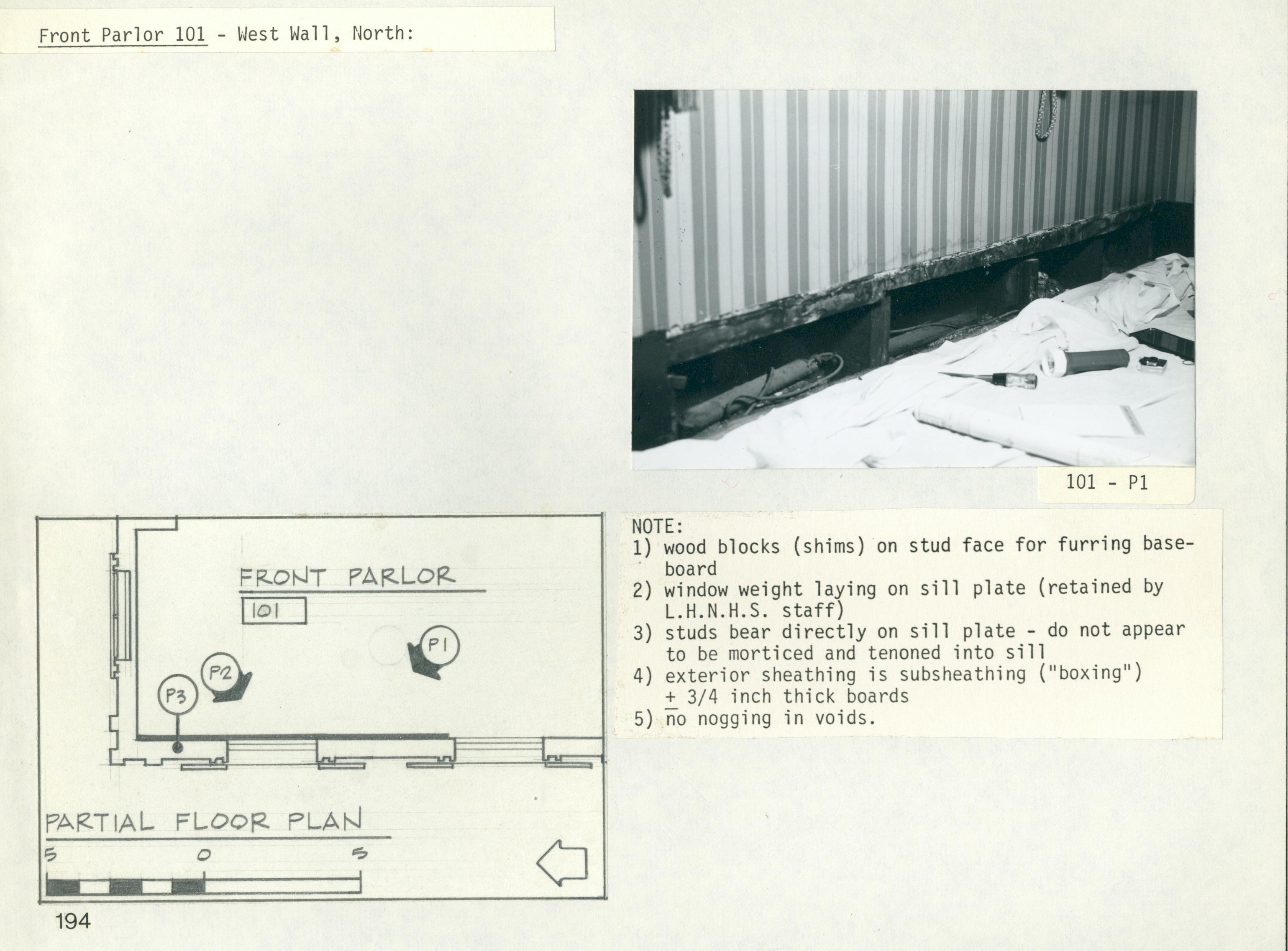 Front Parlor 101 - West Wall, North P1 