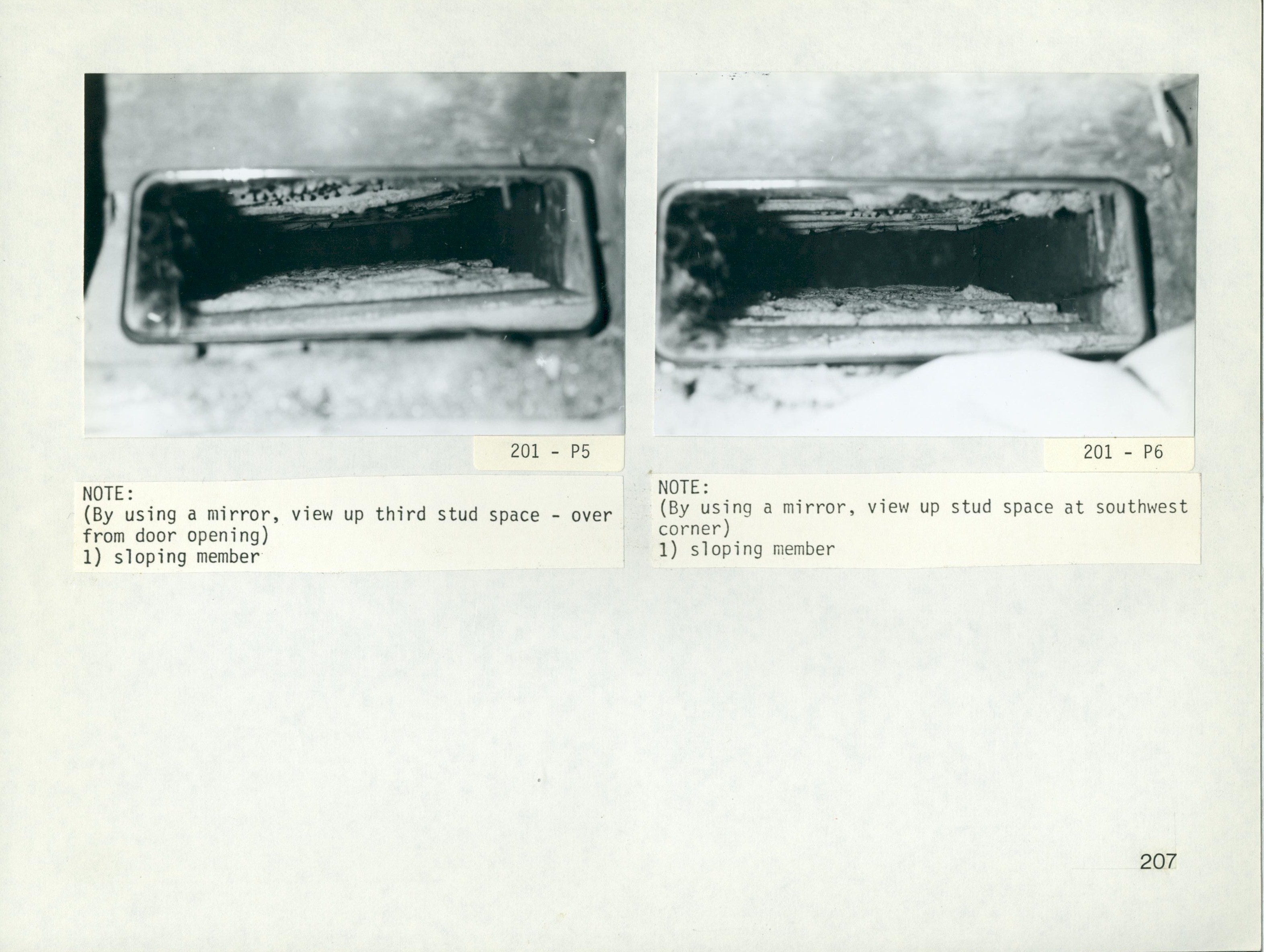 Mr Lincoln's Bedroom 201 - South Wall, Between West Wall and Door Opening P5 and P6 