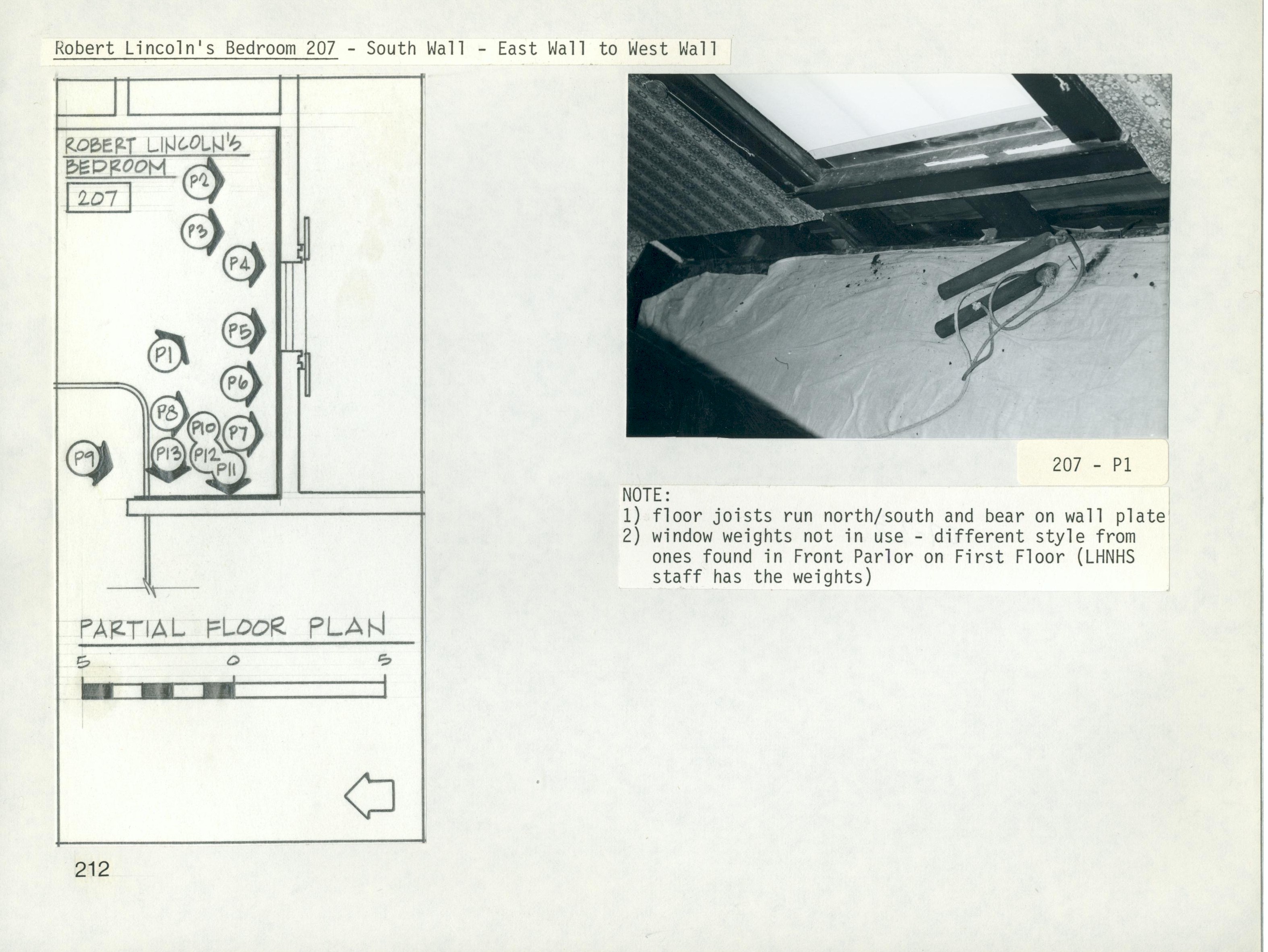 Robert Lincoln's Bedroom 207 - South Wall - East Wall to West Wall P1 