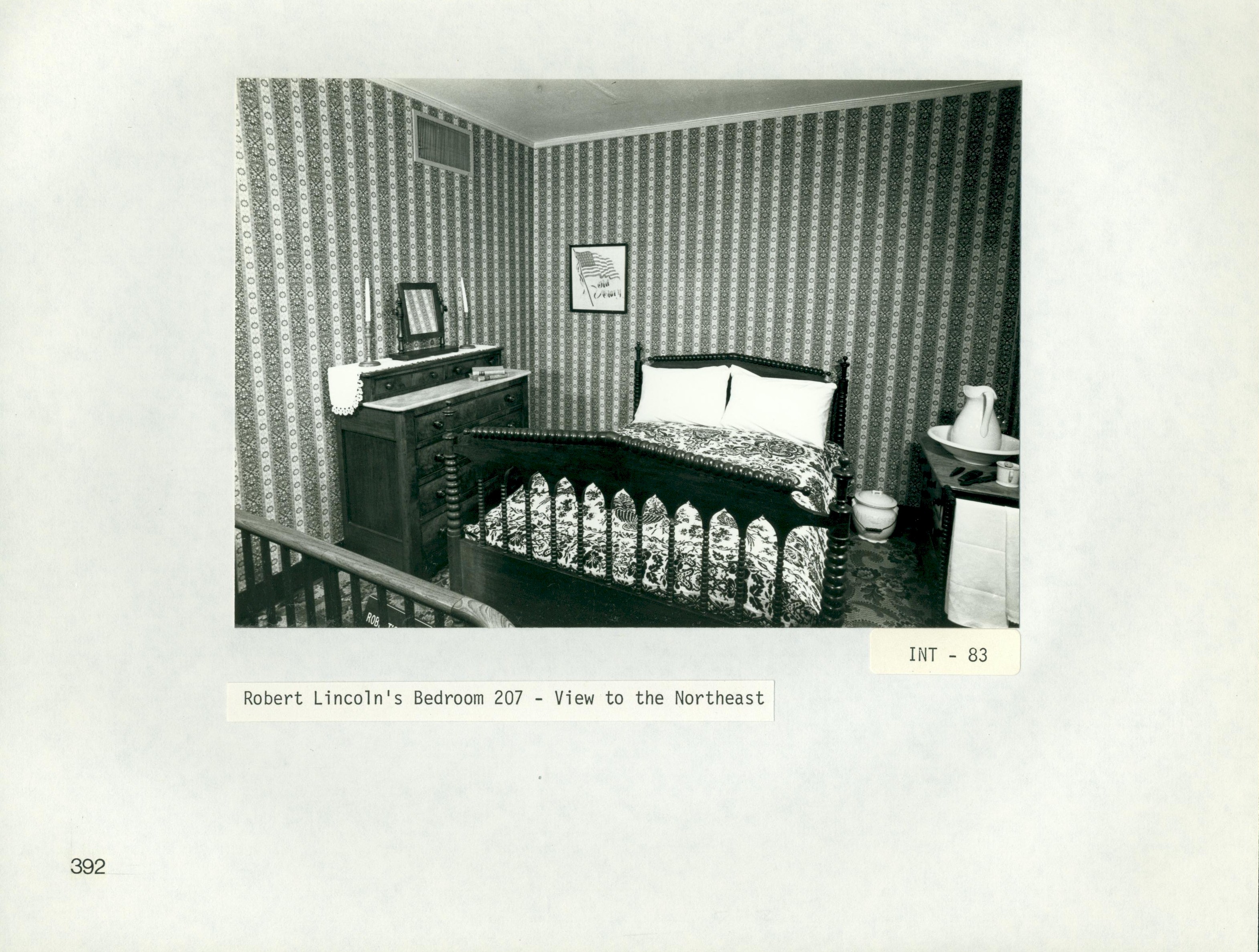 Robert Lincoln's Bedroom 207 - View to the Northeast INT-83 Robert, bedroom, Lincoln Home