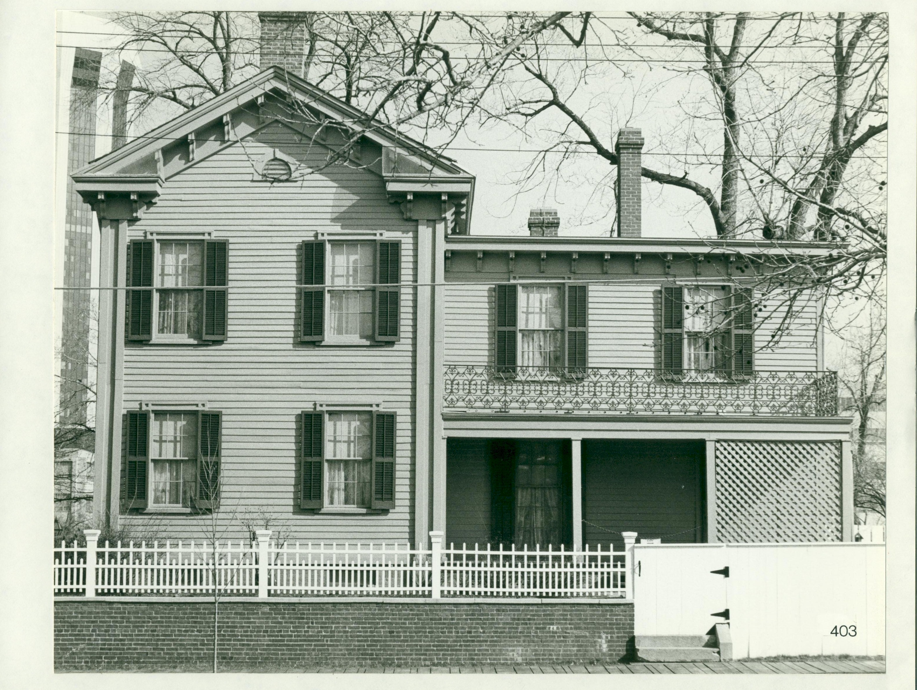 NA Lincoln Home Lincoln Home, south, side, view